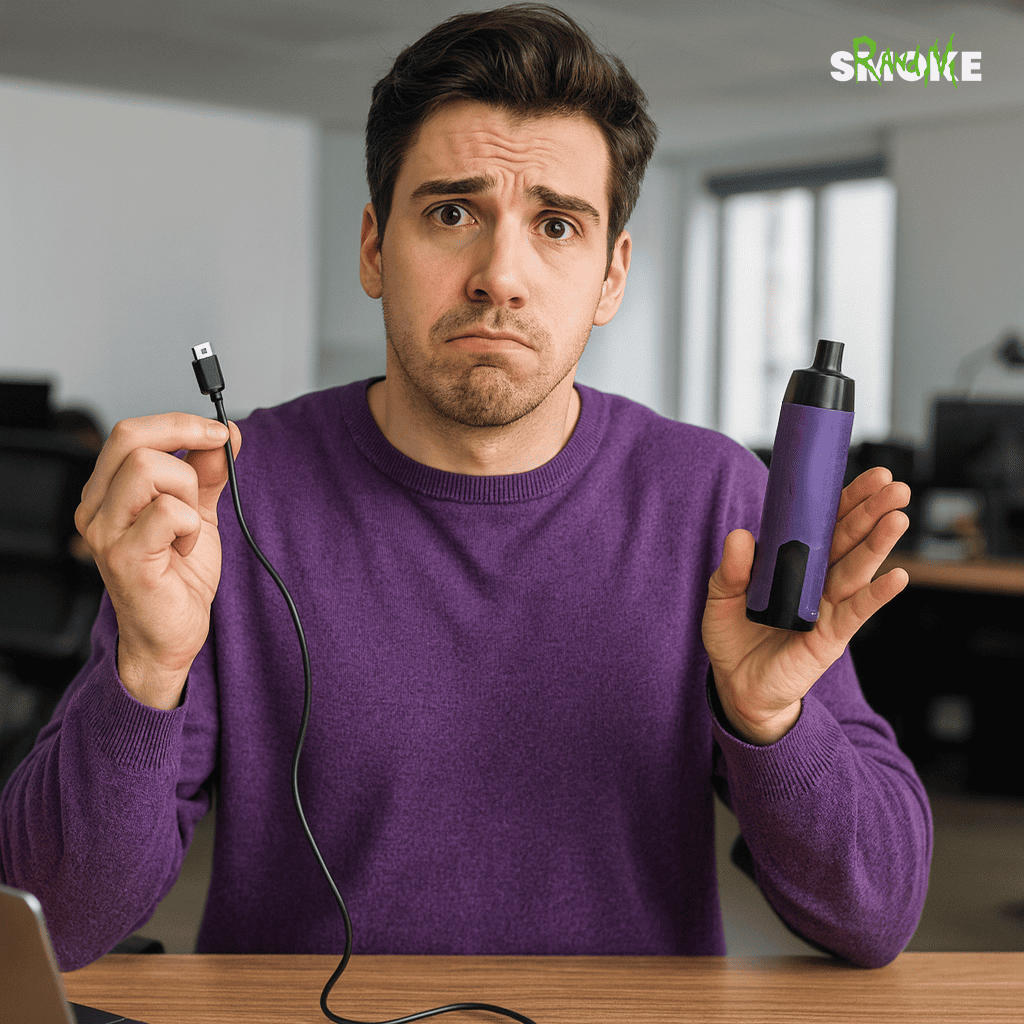 Warum lässt sich eine RandM Vape nicht ziehen, während sie lädt?