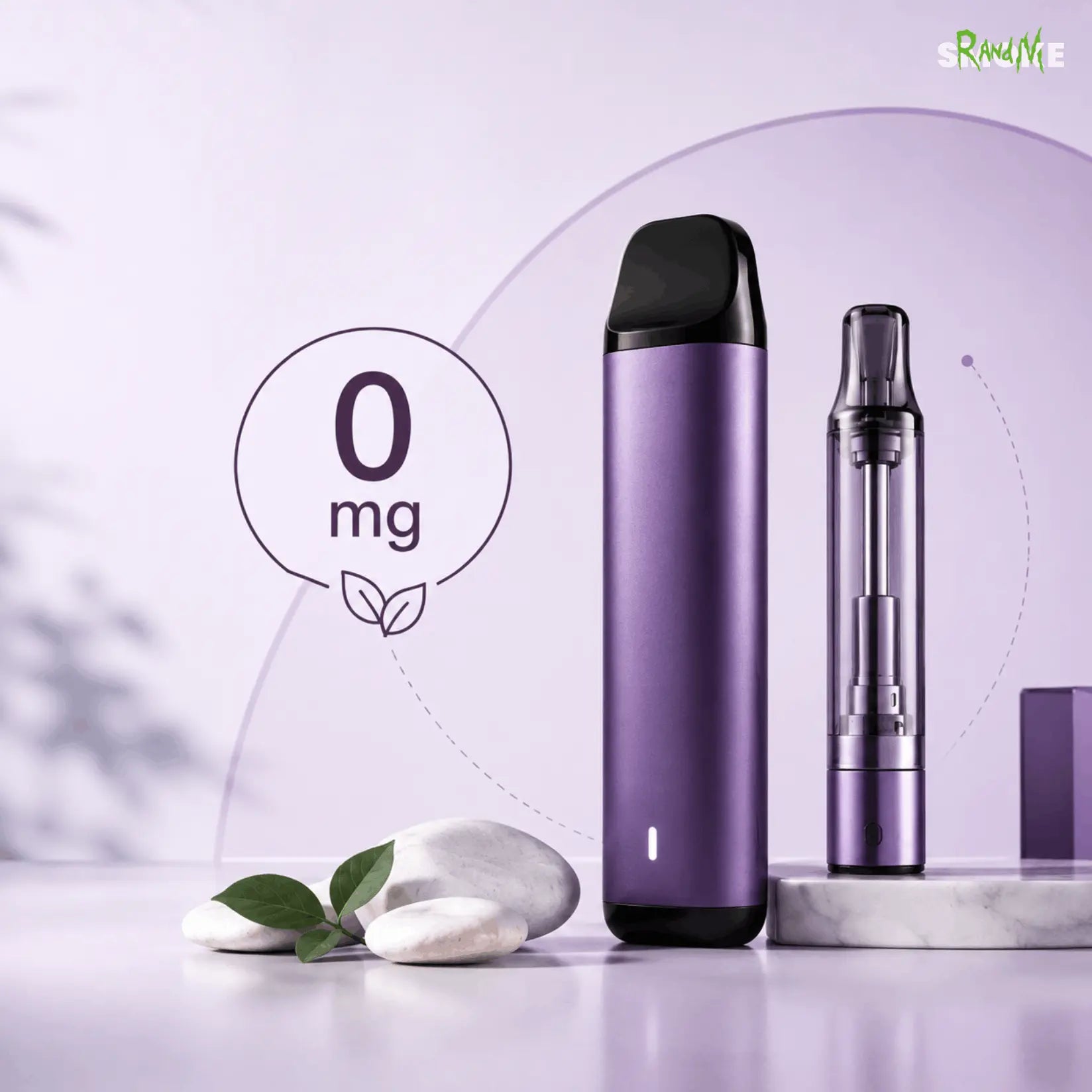 Vape ohne Nikotin mit 0 mg Kennzeichnung