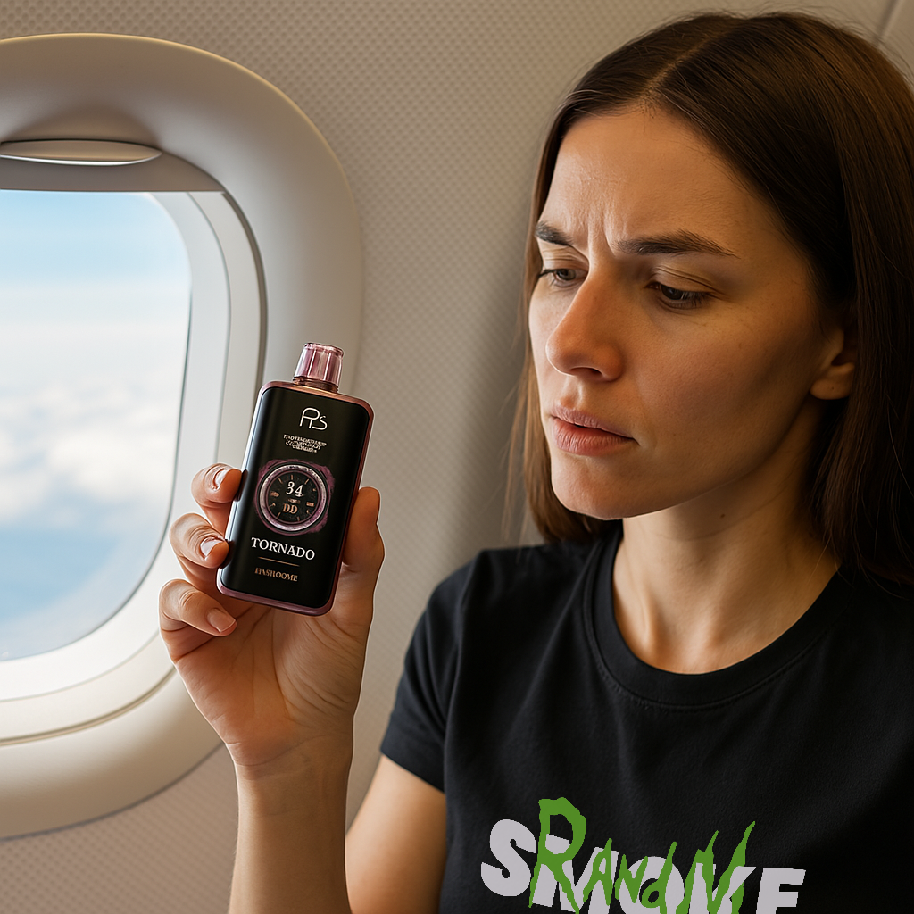 Darf man eine RandM Vape mit ins Flugzeug nehmen?