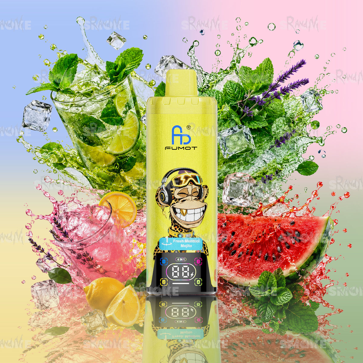 Eco 4in1 80K Mint Fresh Mix – vier erfrischende Menthol und Ice Geschmacksrichtungen
