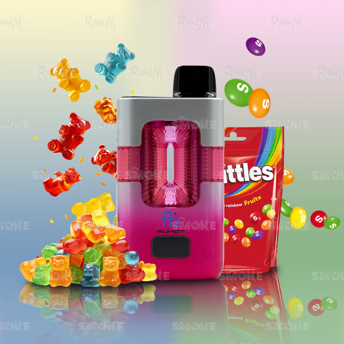 FUMOT 50000 Gummy Bear & Skittles – Süßigkeiten Mix mit fruchtigen Noten