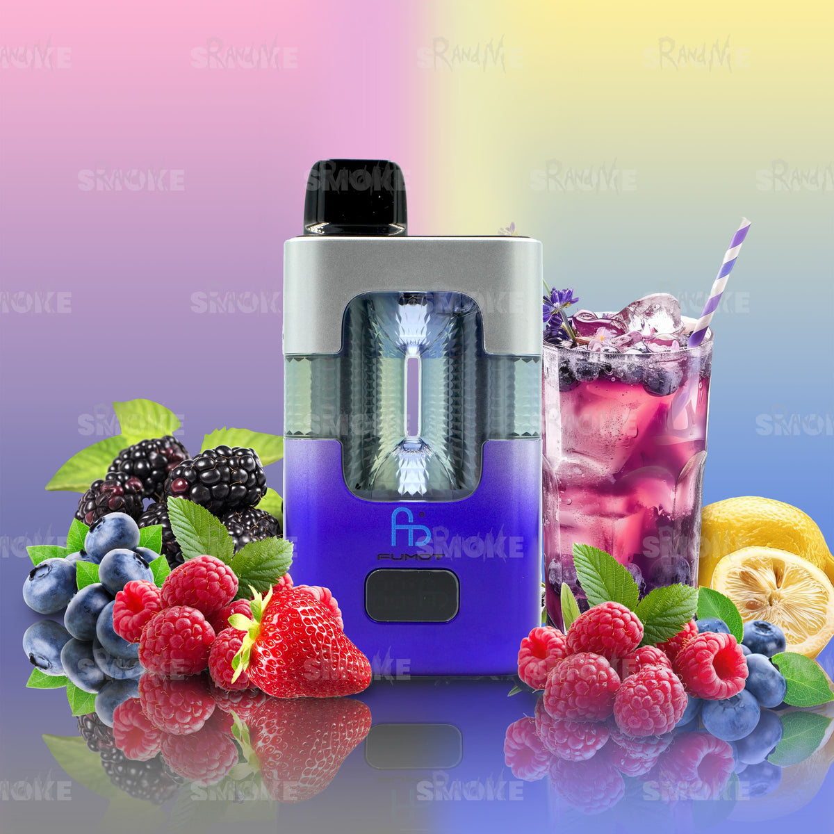 FUMOT 50000 Mixed Berries & Blue Razz Lemonade – Beerenmix mit spritziger Limonade