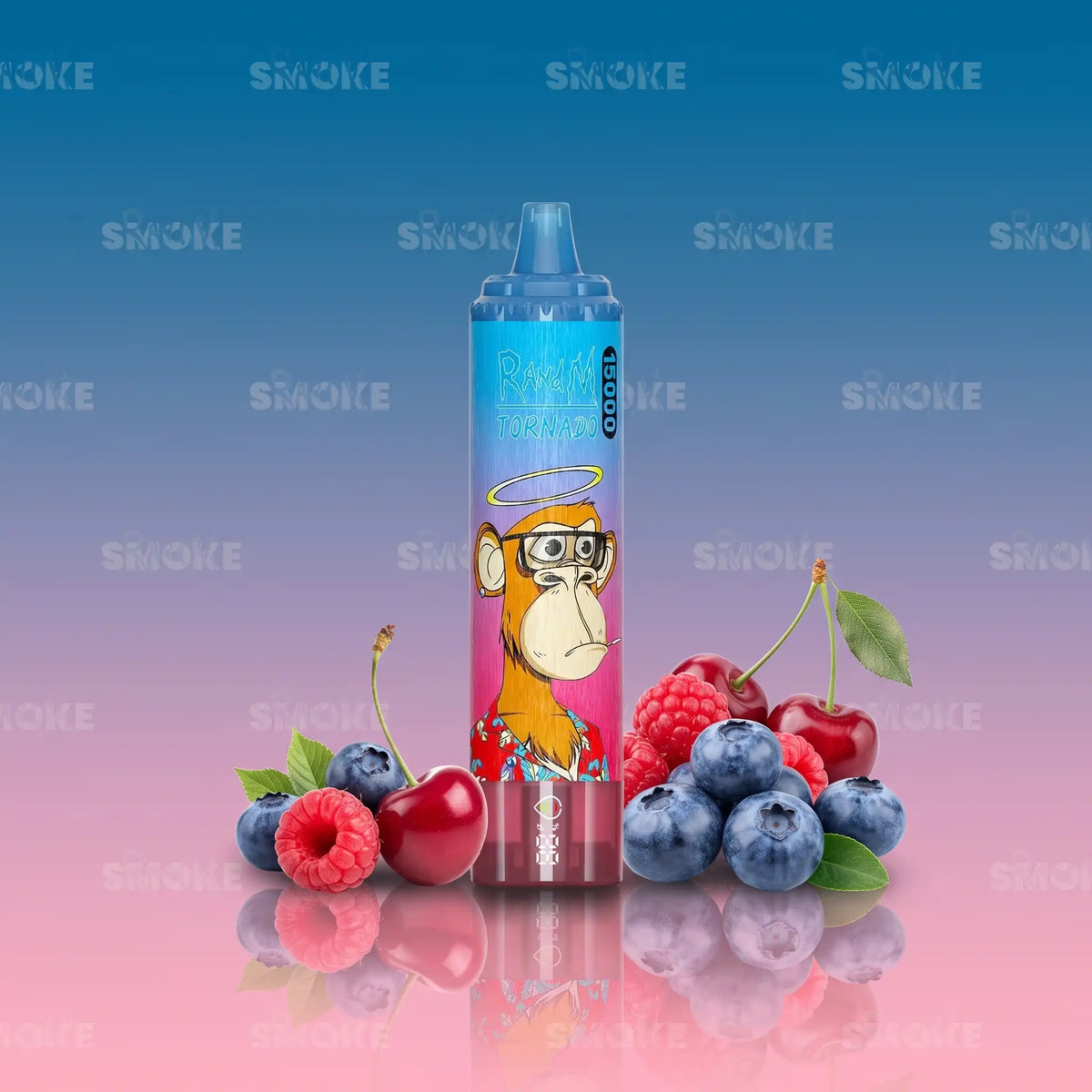 RandM Tornado 15000 Blue Razz Cherry Vape