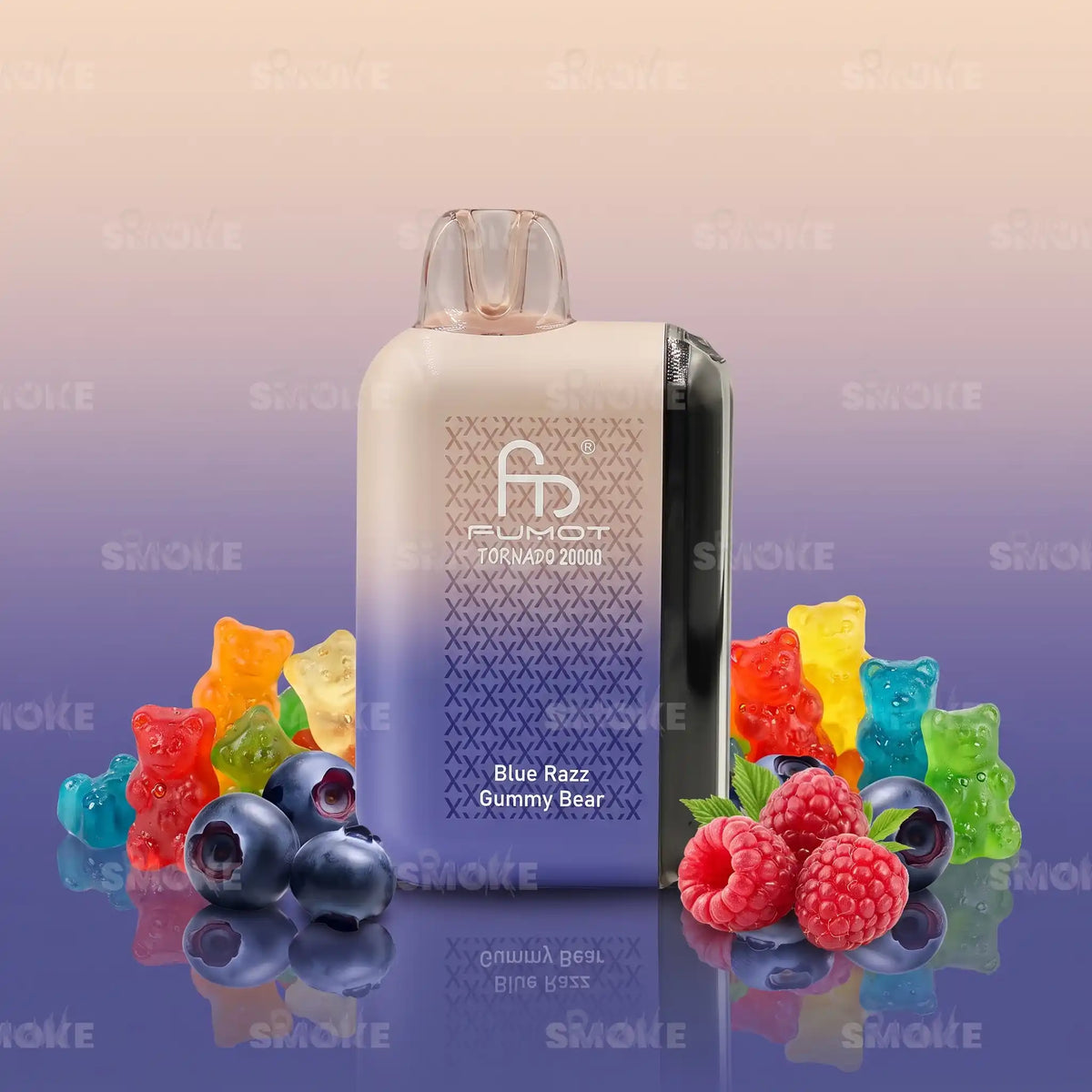 RandM Tornado 20000 Blue Razz Gummy Bear – Blaue Himbeere und Fruchtgummi