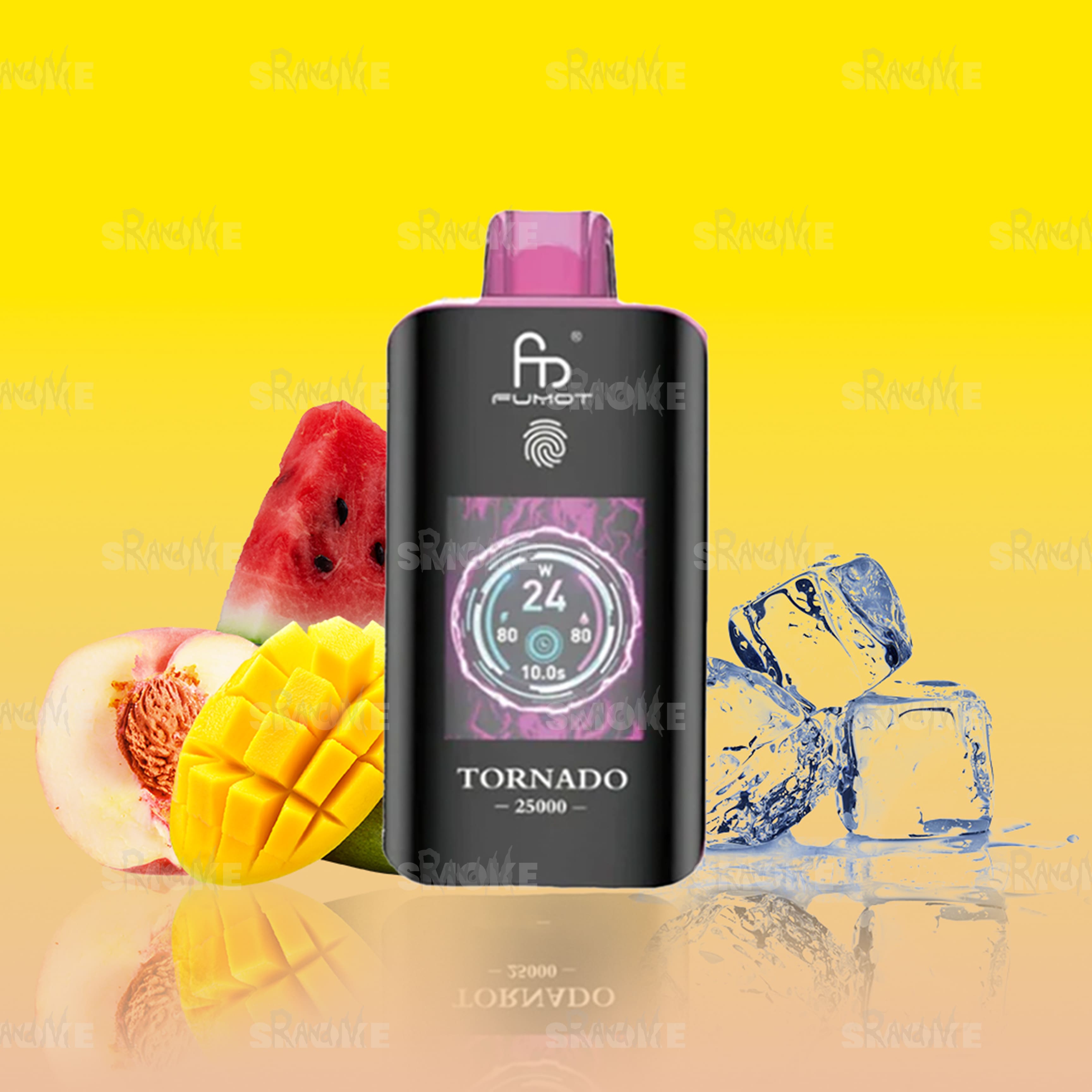 RandM Tornado Vape 25000 Peach Mango Watermelon – Fruchtmix aus Pfirsich, Mango und Wassermelone