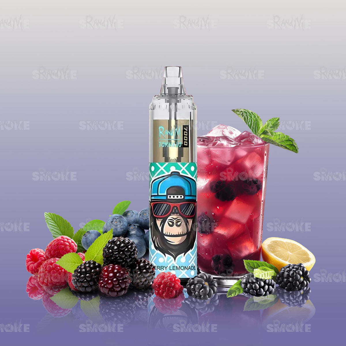 RandM Tornado Vape 7000 Berry Lemonade – Beerige Limonade mit Frischekick