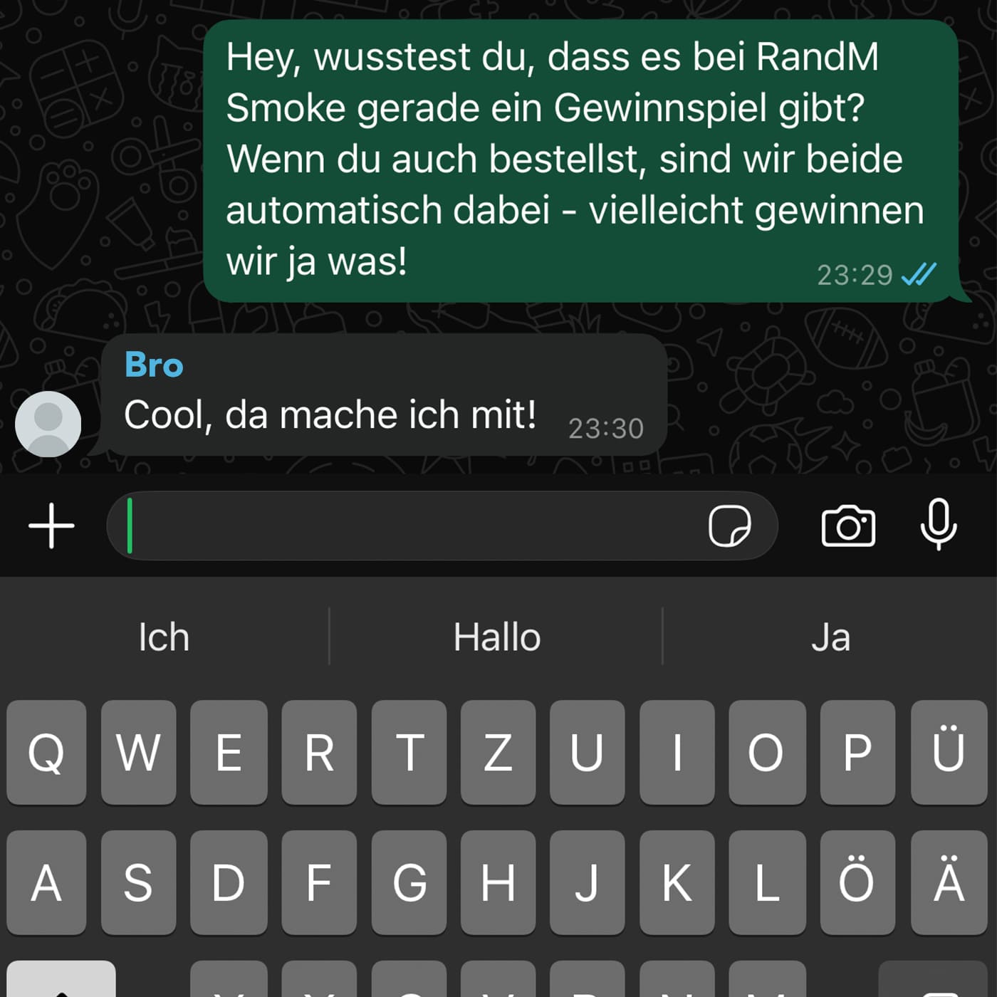 RandM Tornado Vape Gewinnspiel – Teilnahme durch Freundschaftswerbung via Tastatureingabe