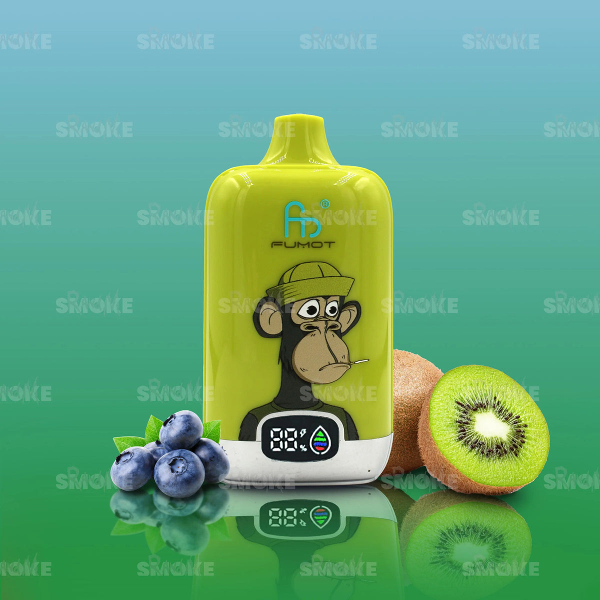 RandM Vape Tornado 12000 Blueberry Kiwi – Süße Blaubeere trifft auf spritzige Kiwi für einen fruchtig-frischen Genuss