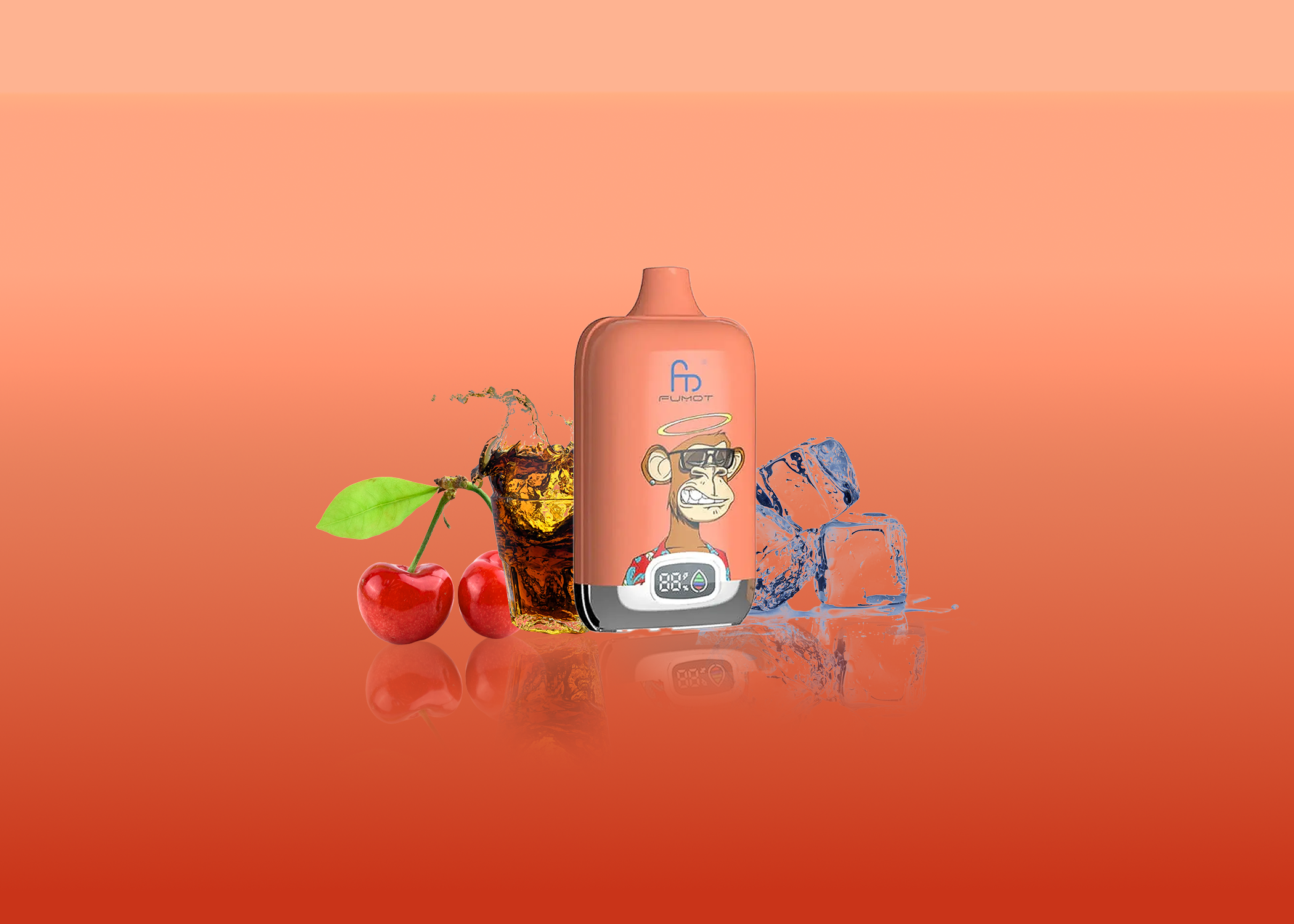 RandM Vape Tornado 12000 Cherry Cola – Spritzige Cola trifft auf fruchtige Kirsche