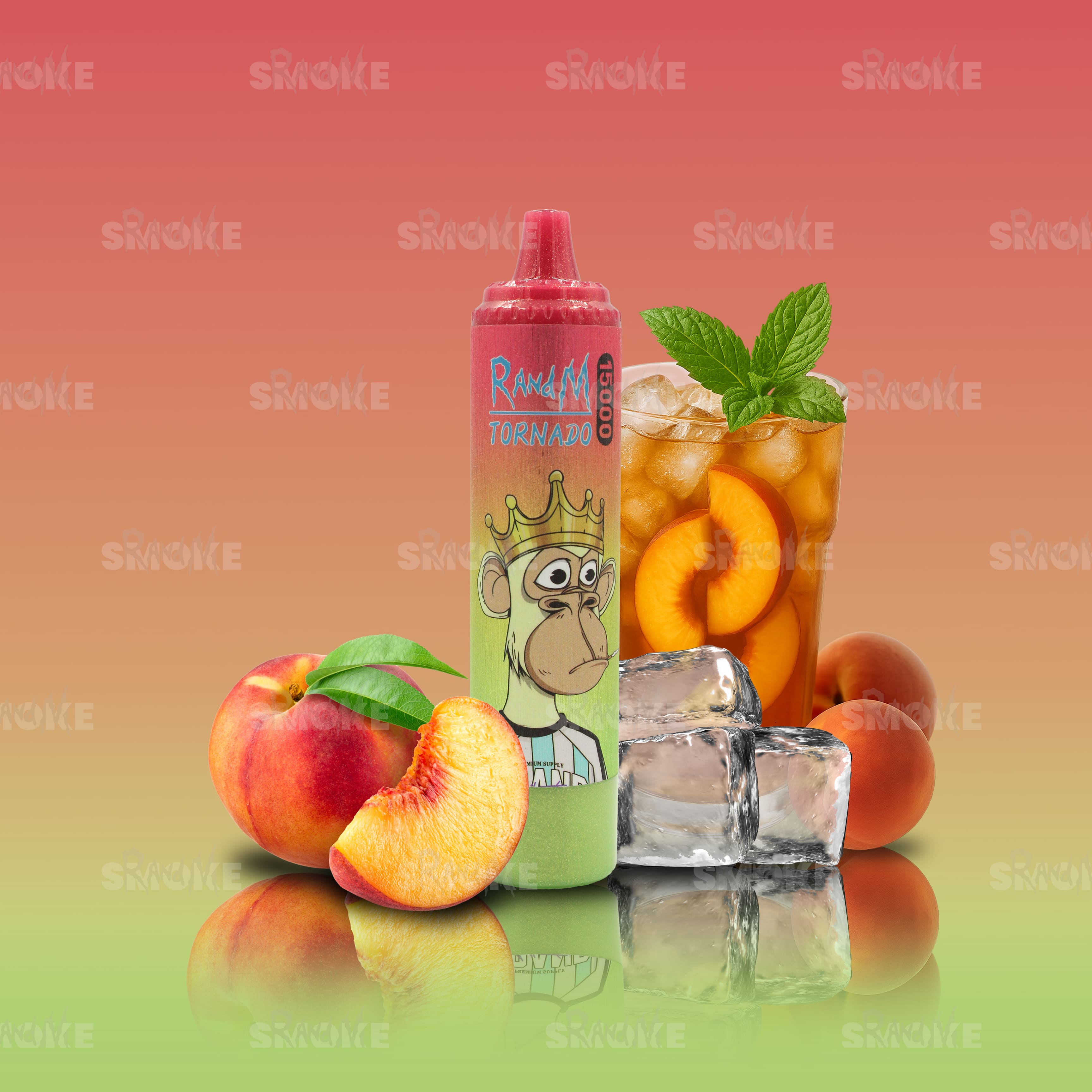 RandM Vape Tornado 15000 Ice Tea Peach Ice – Fruchtiger Pfirsich trifft auf kühlen Eistee