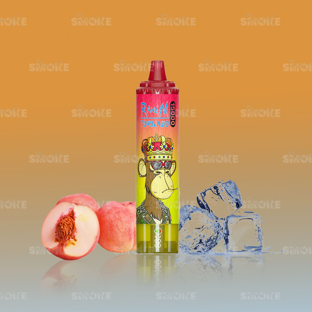 RandM Tornado Vape 15000 Peach Ice – Pfirsich mit kühlem Eis-Effekt