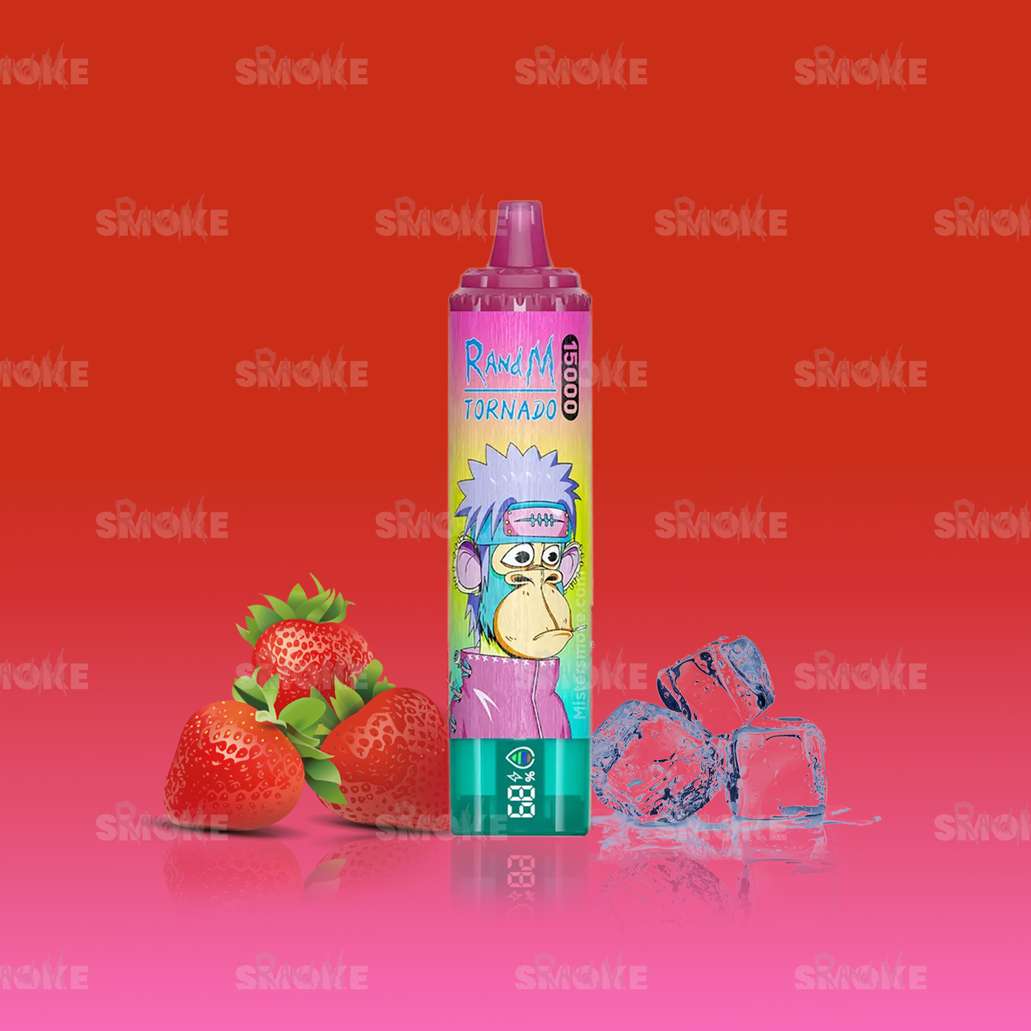 RandM Tornado Vape 15000 Strawberry Ice – Erdbeer-Eis-Geschmack