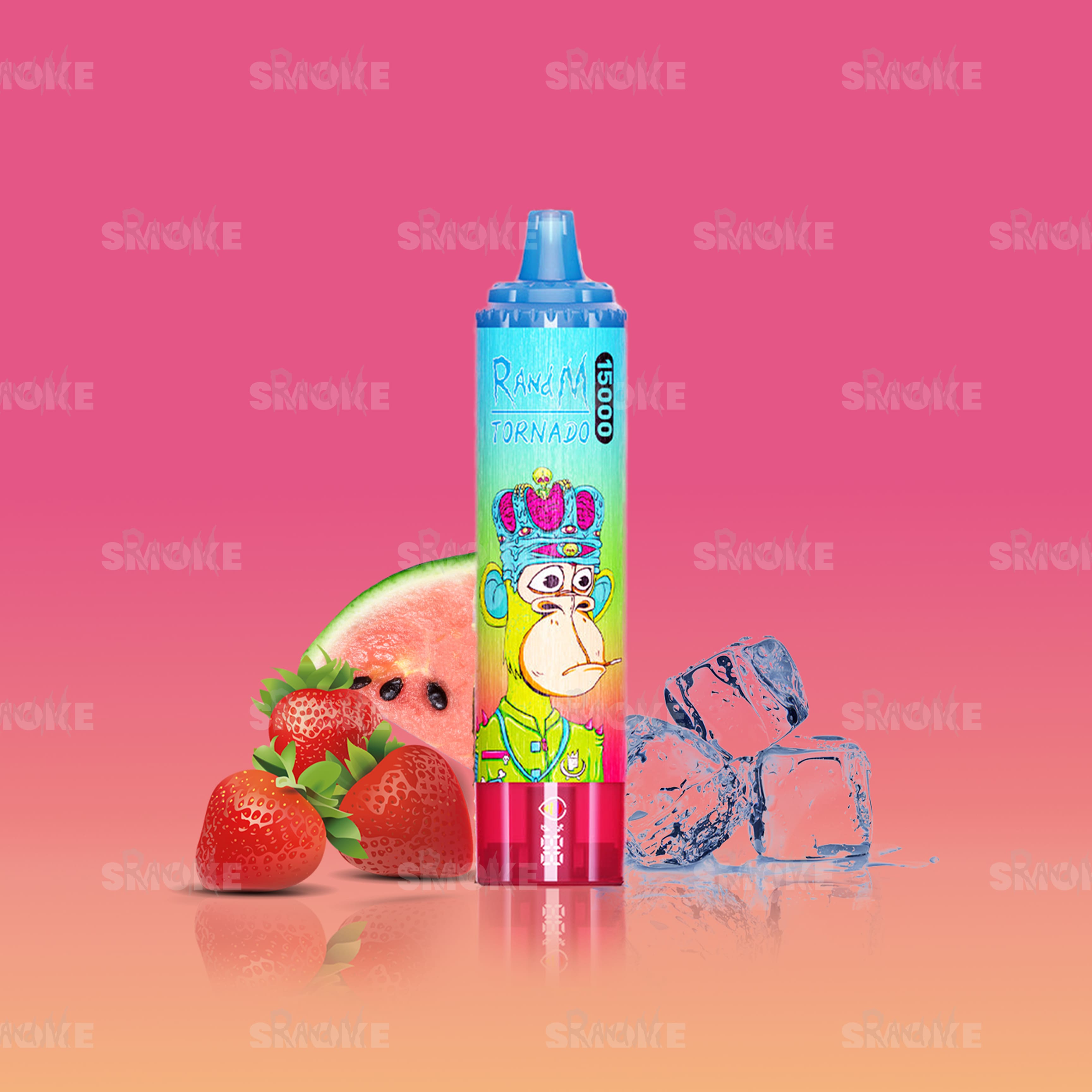 RandM Tornado Vape 15000 Strawberry Watermelon – Erdbeer-Wassermelone Geschmack