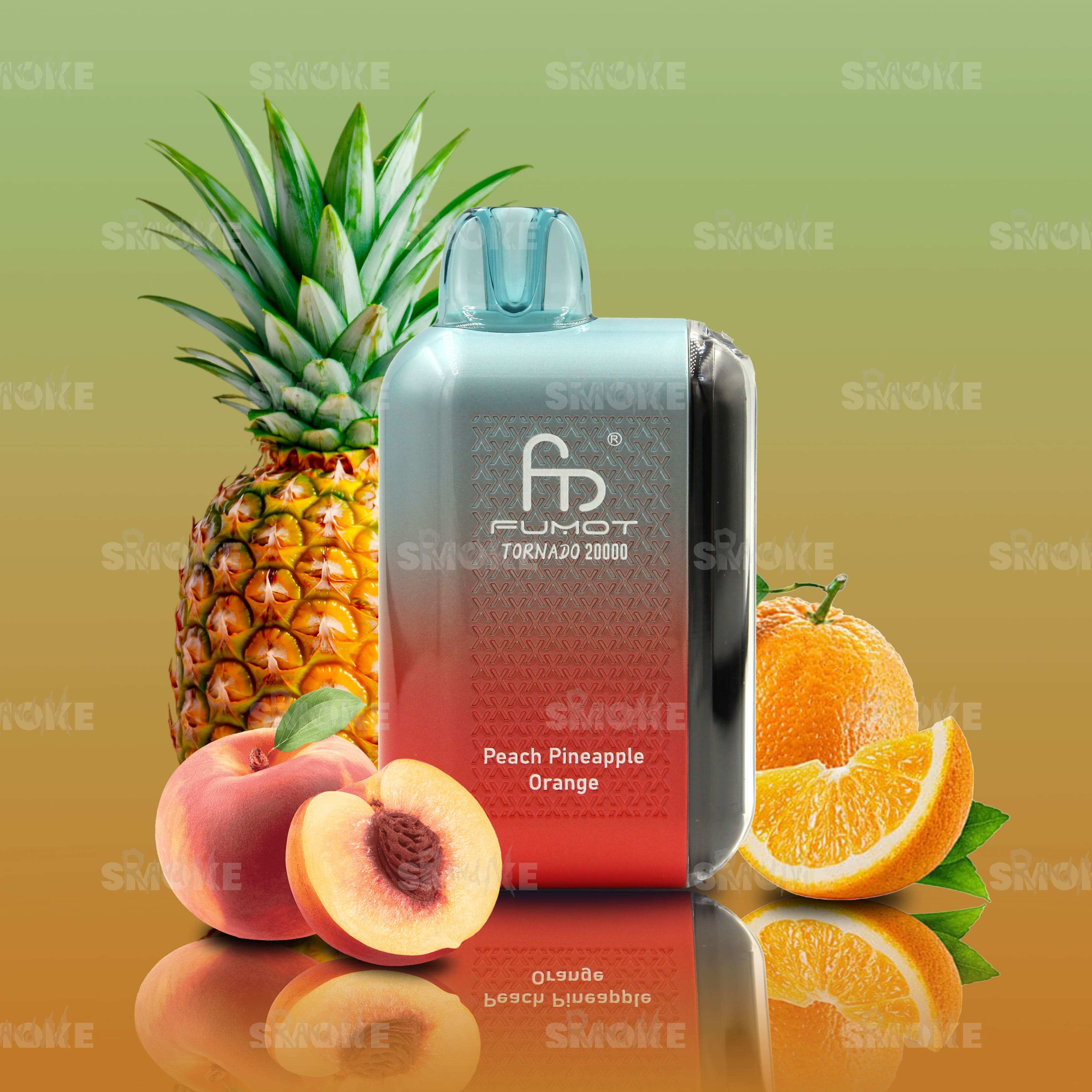 RandM Vape Tornado 20000 Peach Pineapple Orange – Fruchtige Kombination aus Pfirsich, Ananas und Orange für einen exotischen Genuss