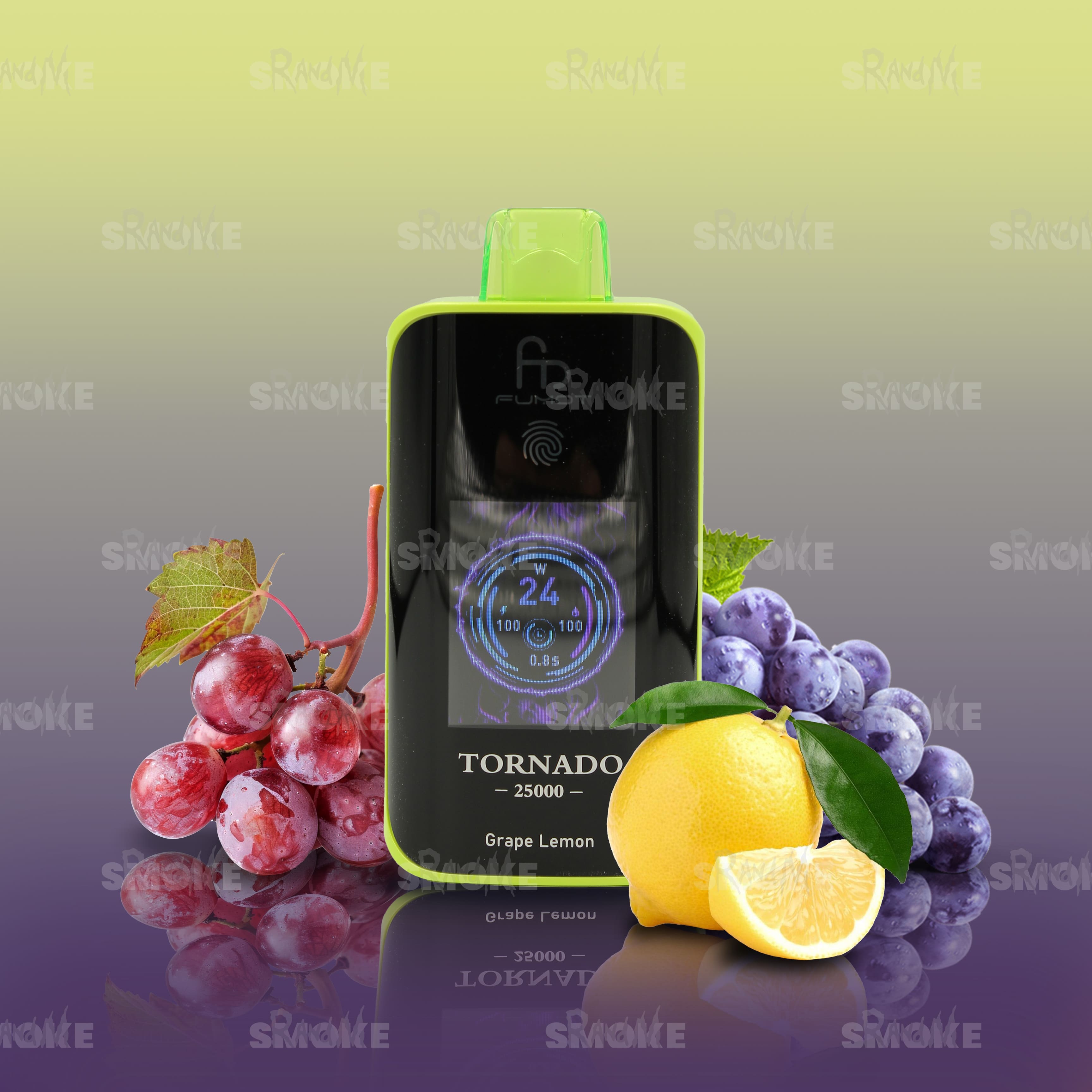 RandM Vape Tornado 25000 Grape Lemon – Süße Traube trifft auf spritzige Zitrone für ein perfekt ausbalanciertes Geschmackserlebnis