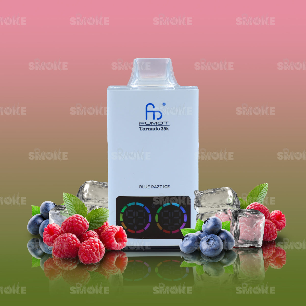 RandM Vape Tornado 35000 Blue Razz Ice – Blaue Himbeere mit eisiger Frische für ein intensiv-beeriges Aroma