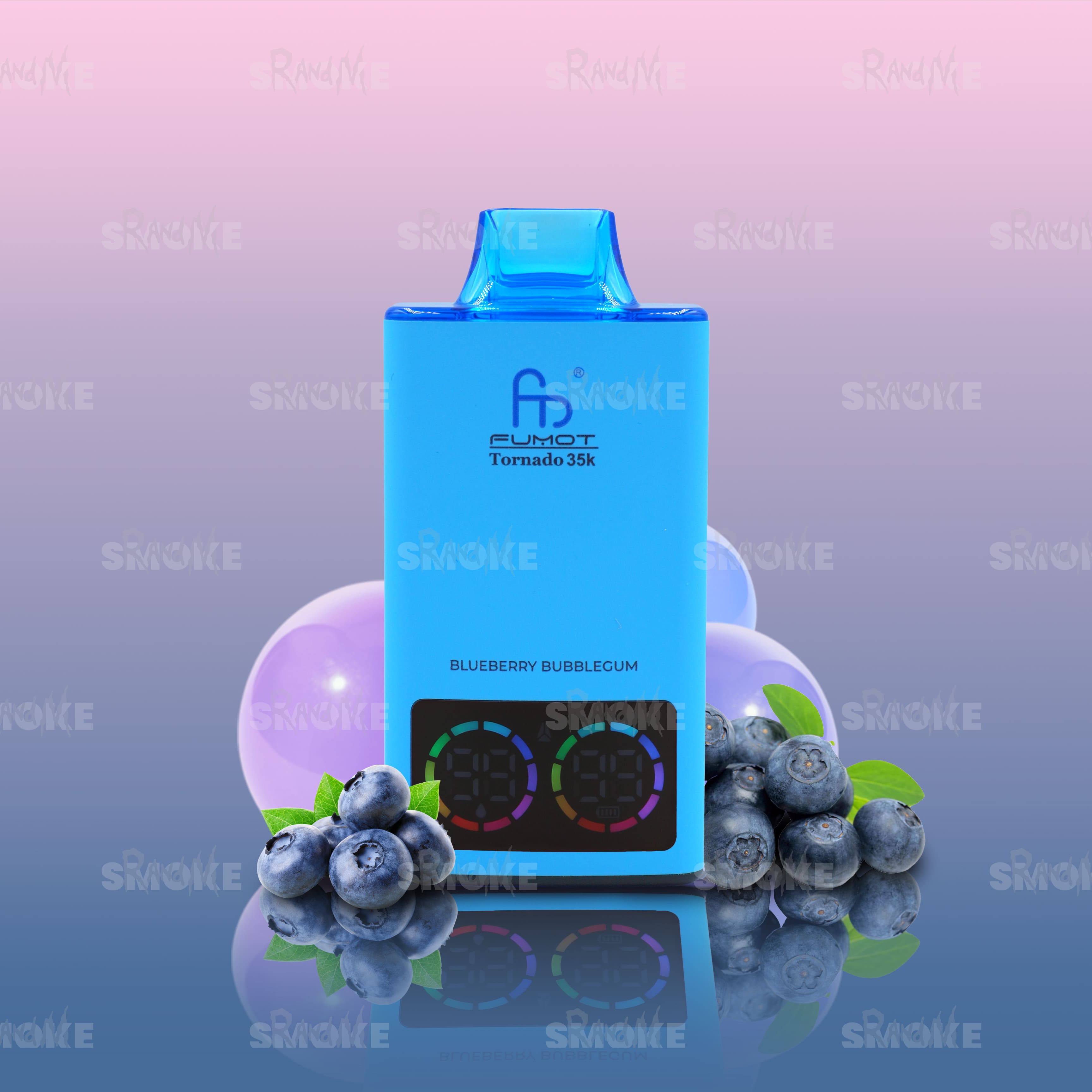 RandM Vape Tornado 35000 Blueberry Bubblegum – Fruchtige Blaubeere trifft auf süßes Kaugummi für ein einzigartiges Dampferlebnis