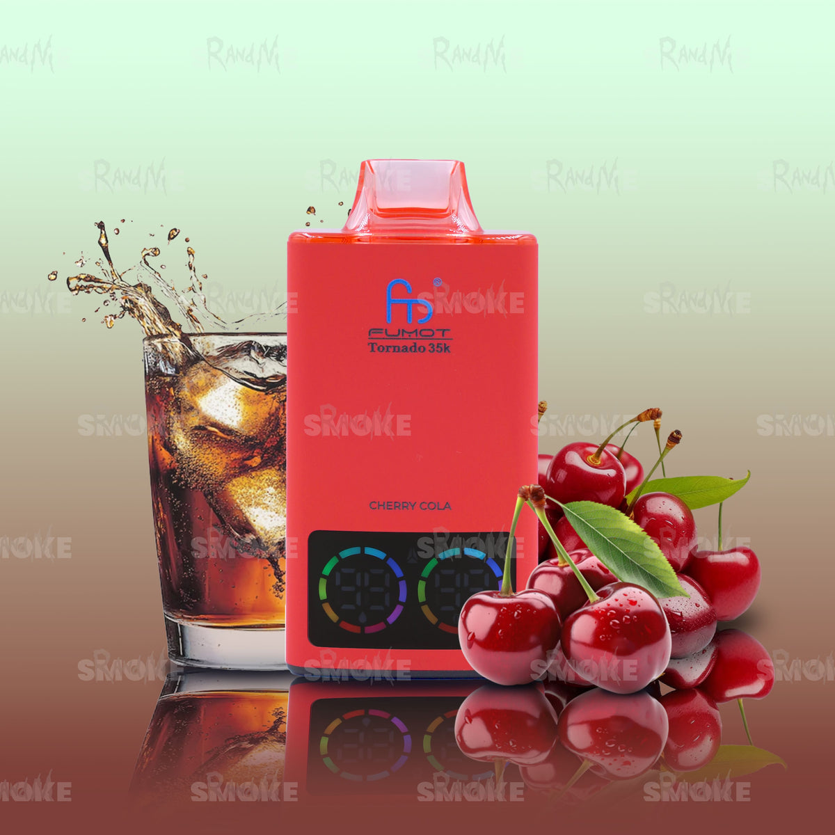 RandM Vape Tornado 35000 Cherry Cola – Erfrischender Kirschgeschmack kombiniert mit klassischem Cola-Aroma