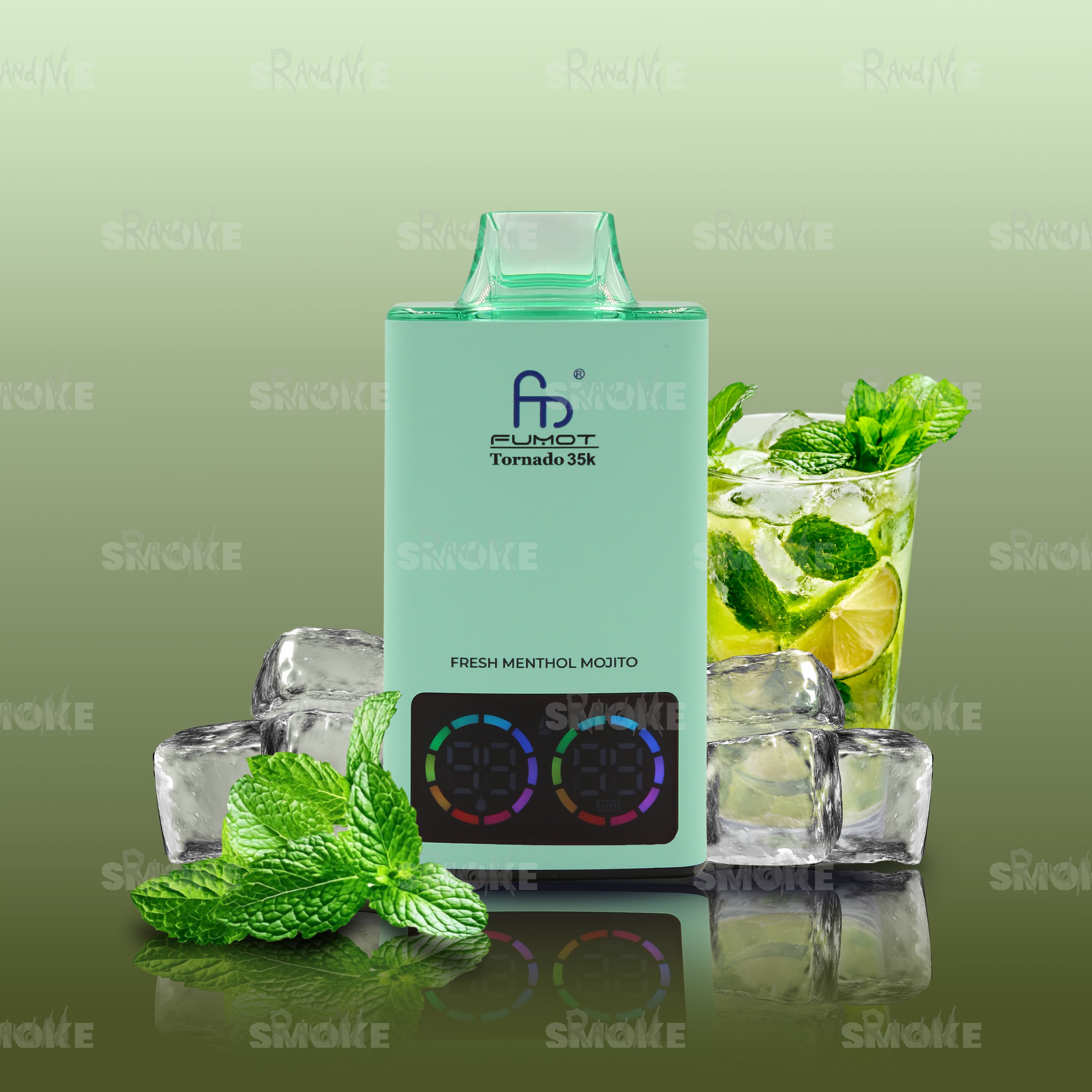 RandM Vape Tornado 35000 Fresh Menthol Mojito – Frische Minze trifft auf spritzigen Mojito-Geschmack für ein kühles und belebendes Dampferlebnis