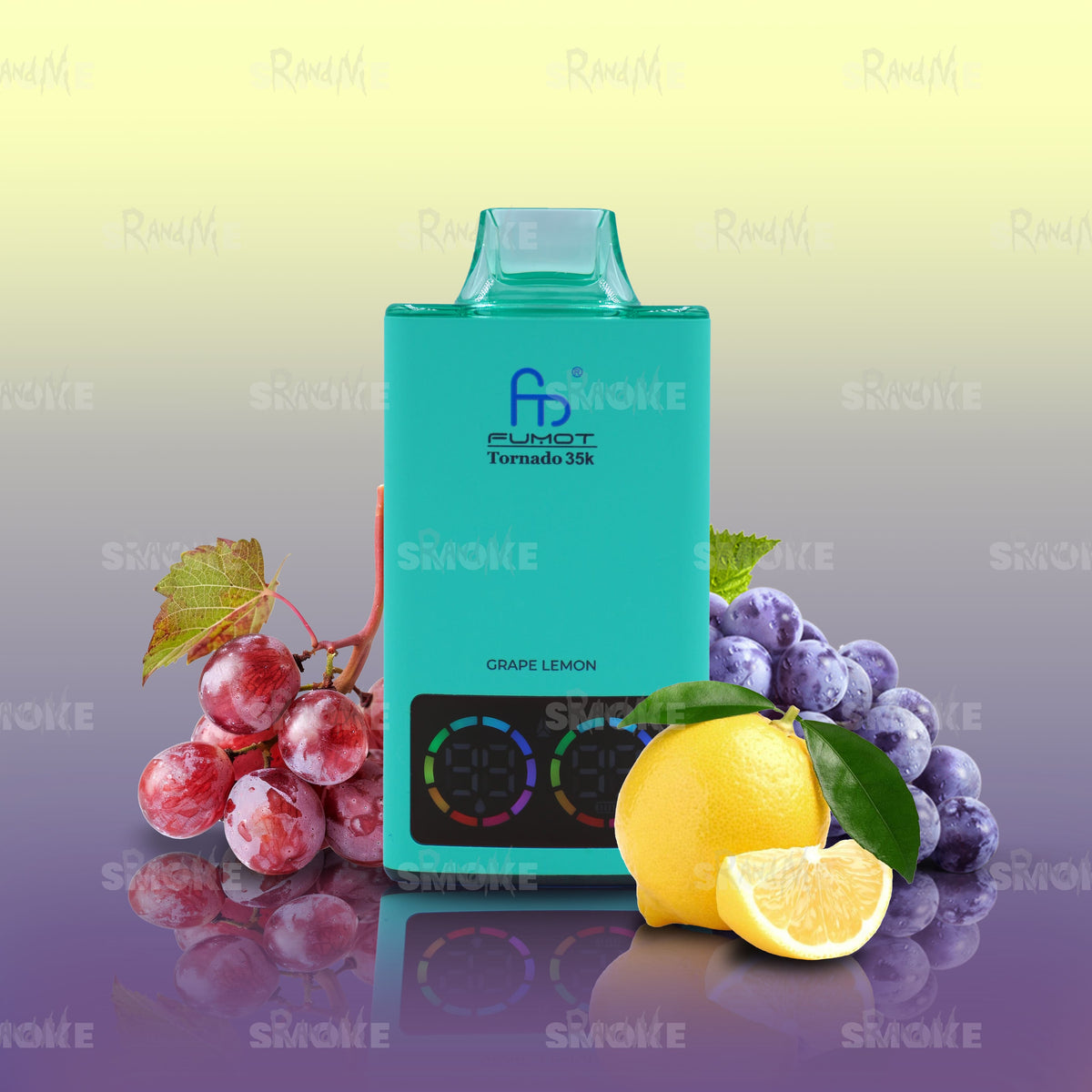 RandM Vape Tornado 35000 Grape Lemon – Süße Traube trifft auf spritzige Zitrone für ein perfekt abgestimmtes Fruchtaroma