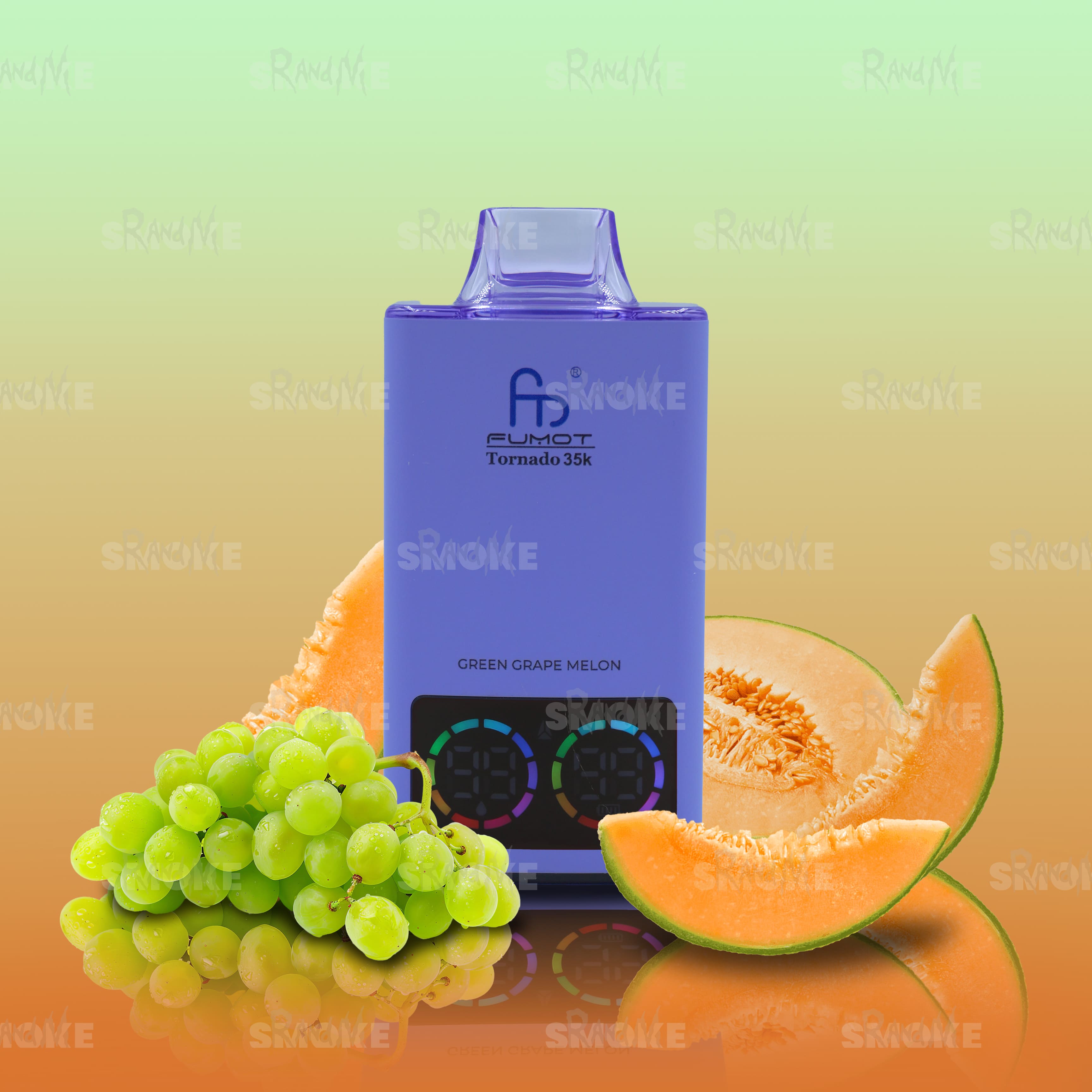 RandM Vape Tornado 35000 Green Grape Melon – Frische grüne Trauben kombiniert mit sanfter Melone für einen milden Fruchtmix