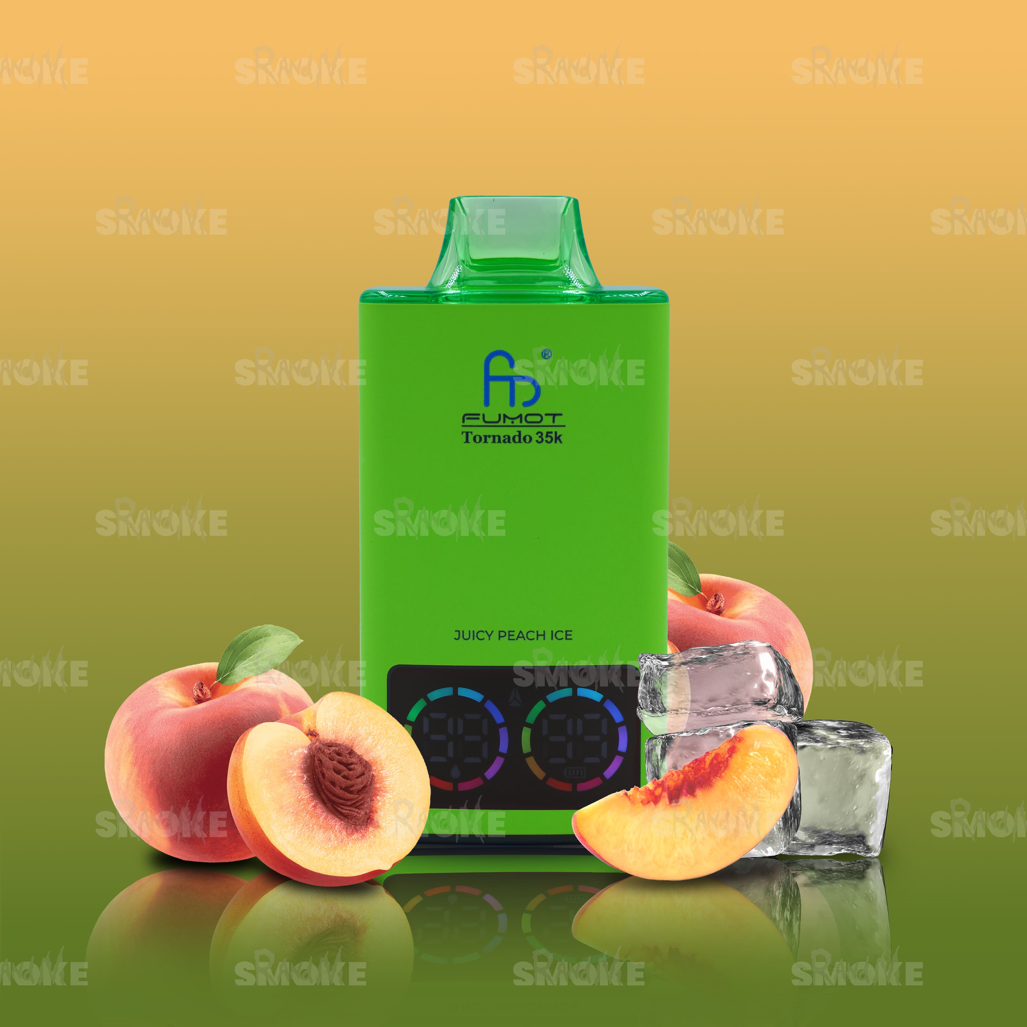 RandM Vape Tornado 35000 Juicy Peach Ice – Saftiger Pfirsich mit kühler Ice-Note für ein fruchtig-erfrischendes Dampferlebnis