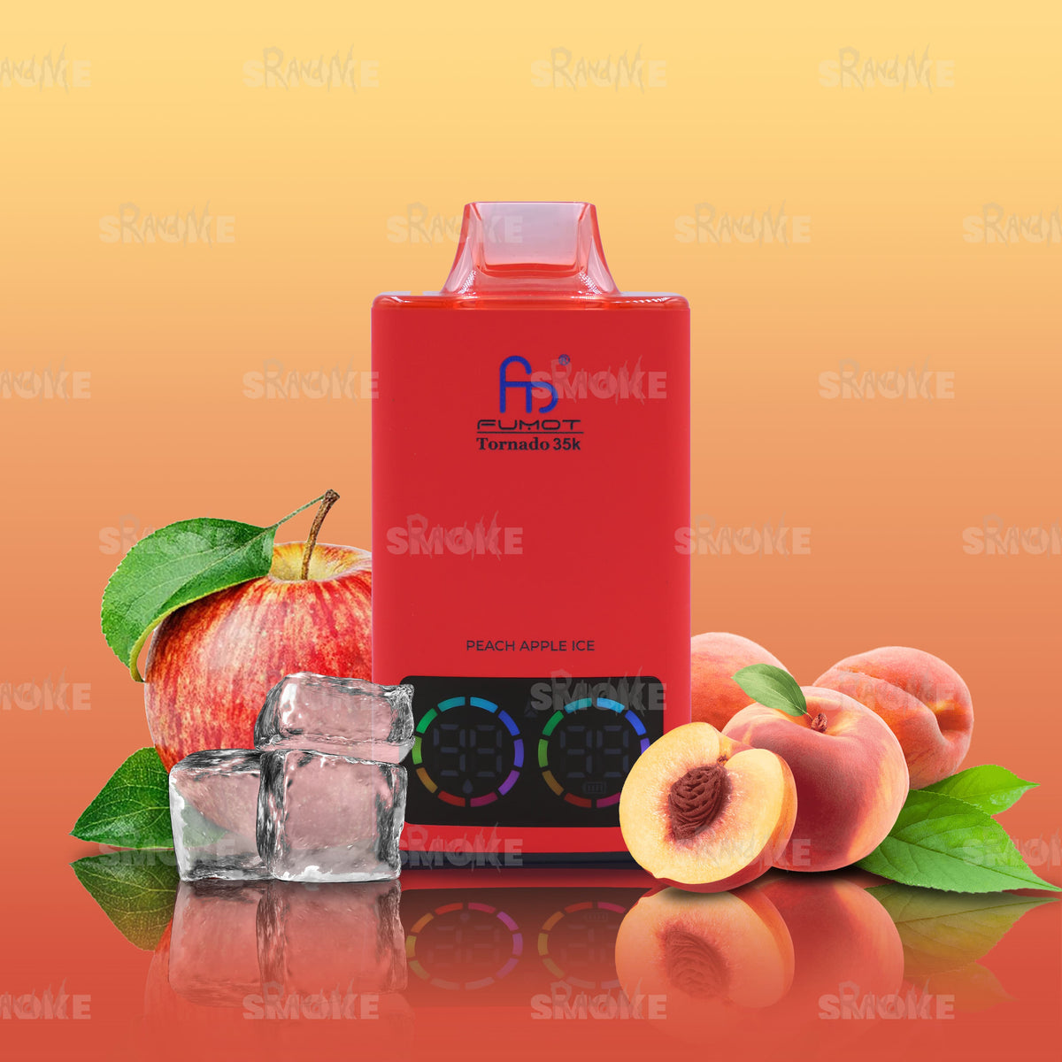 RandM Vape Tornado 35000 Peach Apple Ice – Pfirsich, Apfel und eine eiskalte Note