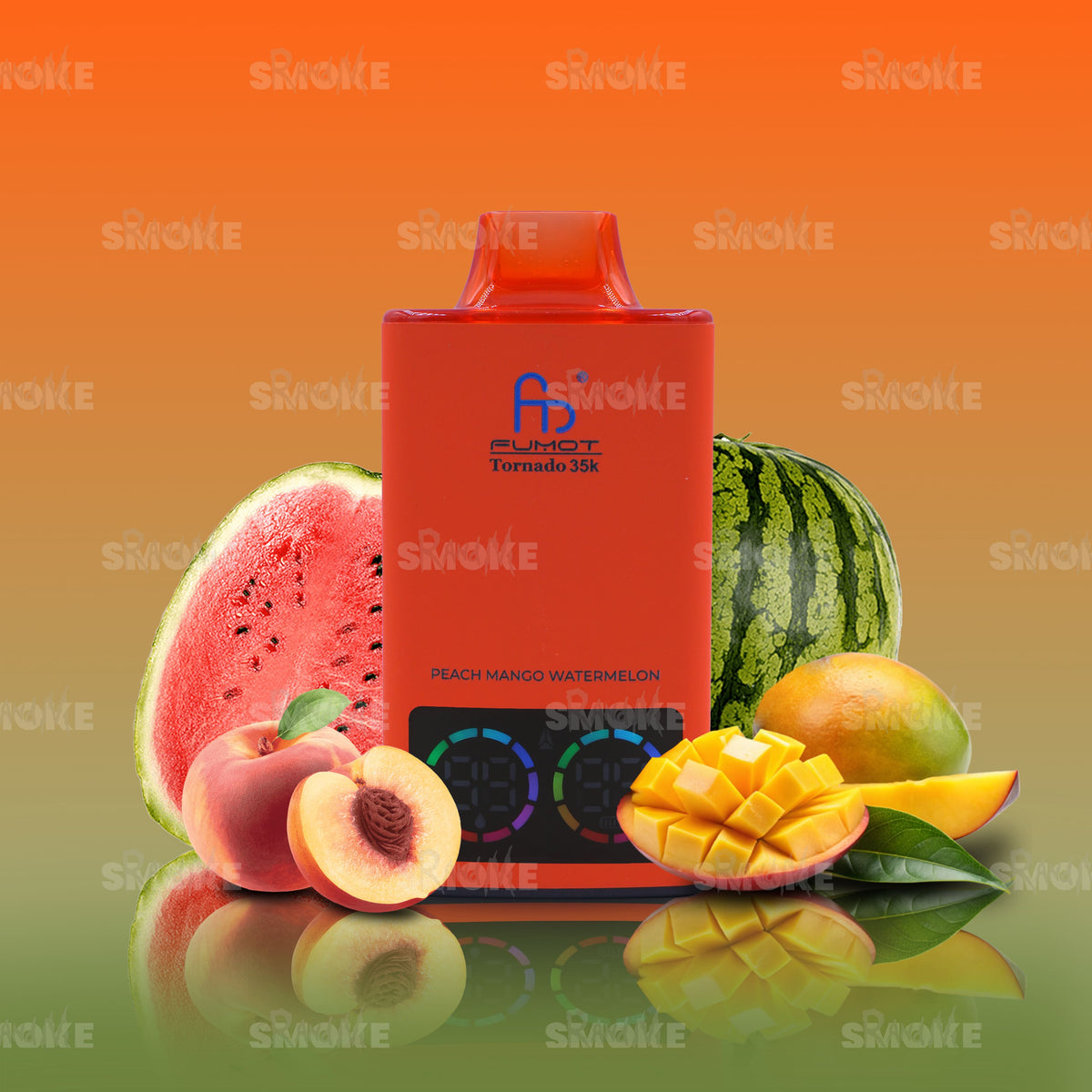 RandM Vape Tornado 35000 Peachy Mango Watermelon – Pfirsich, Mango und Wassermelone im harmonischen Mix für sommerliche Frische