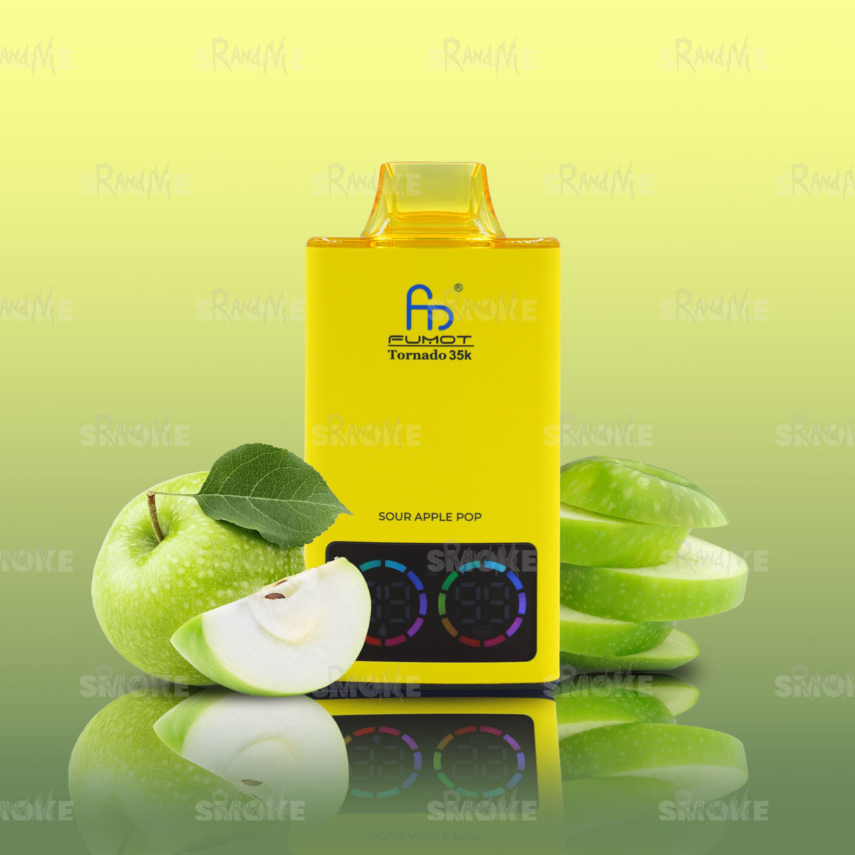 RandM Vape Tornado 35000 Sour Apple Pop – Spritziger grüner Apfel mit säuerlicher Note und fruchtigem Lollipop-Geschmack
