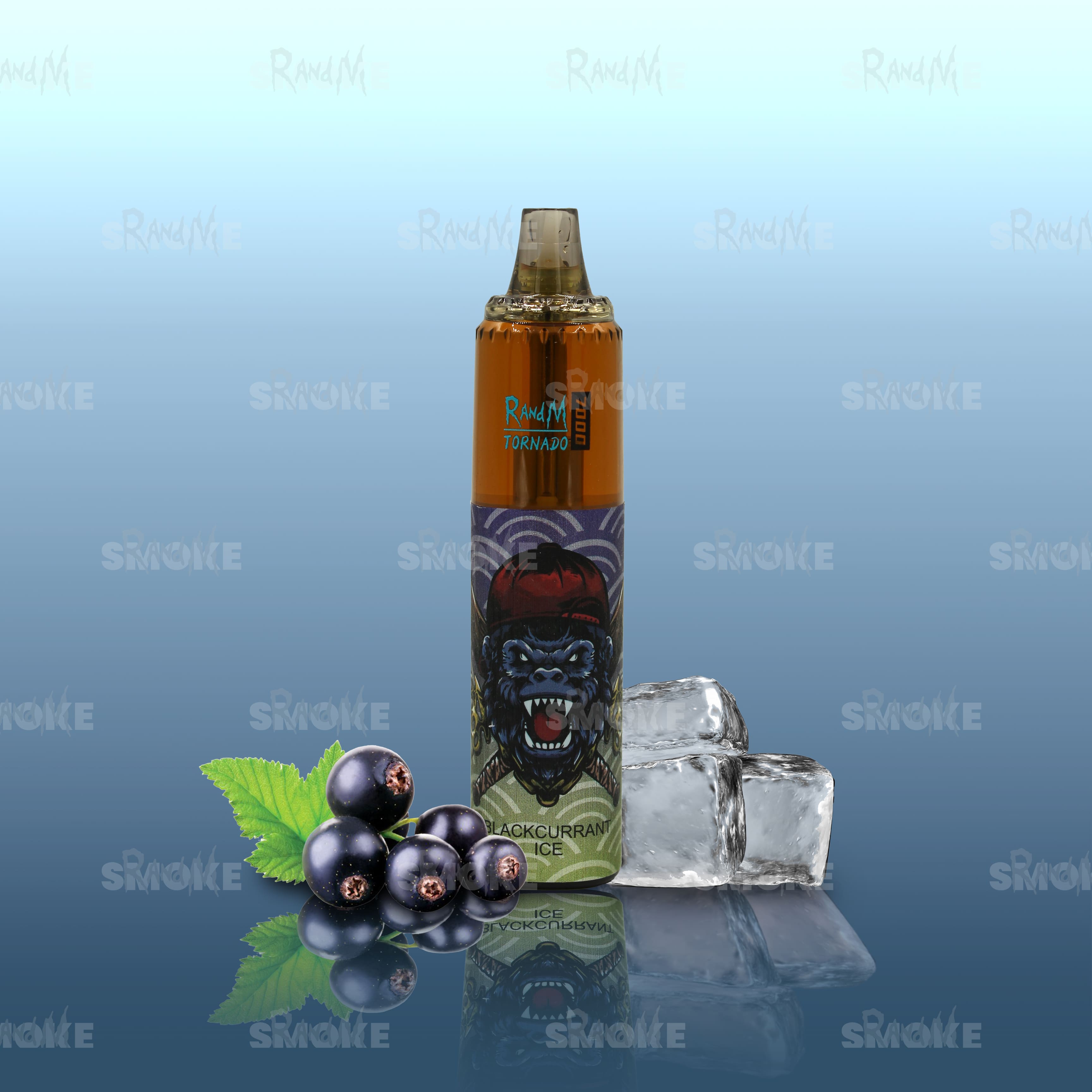 RandM Vape Tornado 7000 Blackcurrant Ice – Kräftige Schwarze Johannisbeere kombiniert mit einer kühlen Ice-Note für erfrischenden Genuss