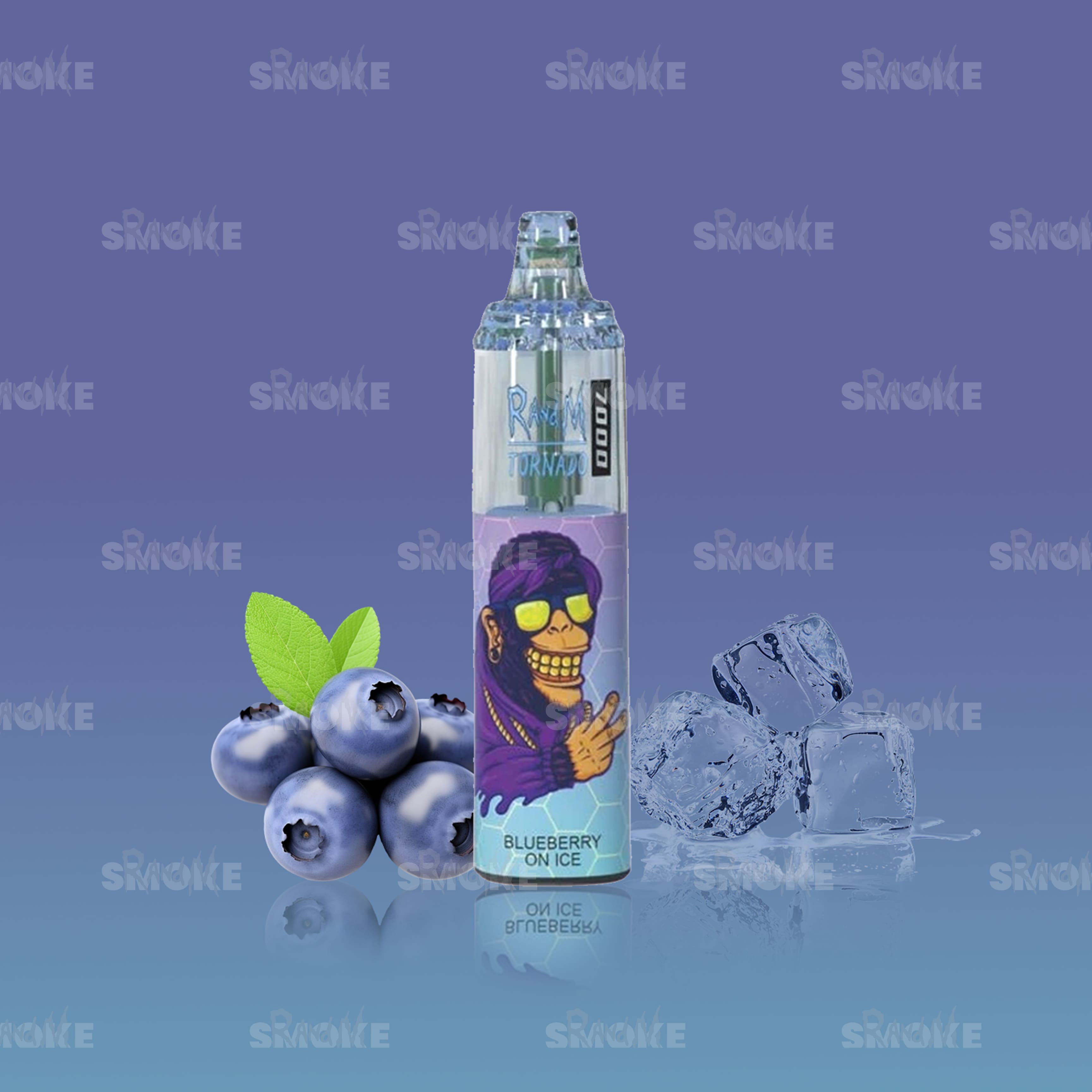 RandM Tornado Vape 7000 Blueberry on Ice – Kühle Blaubeere