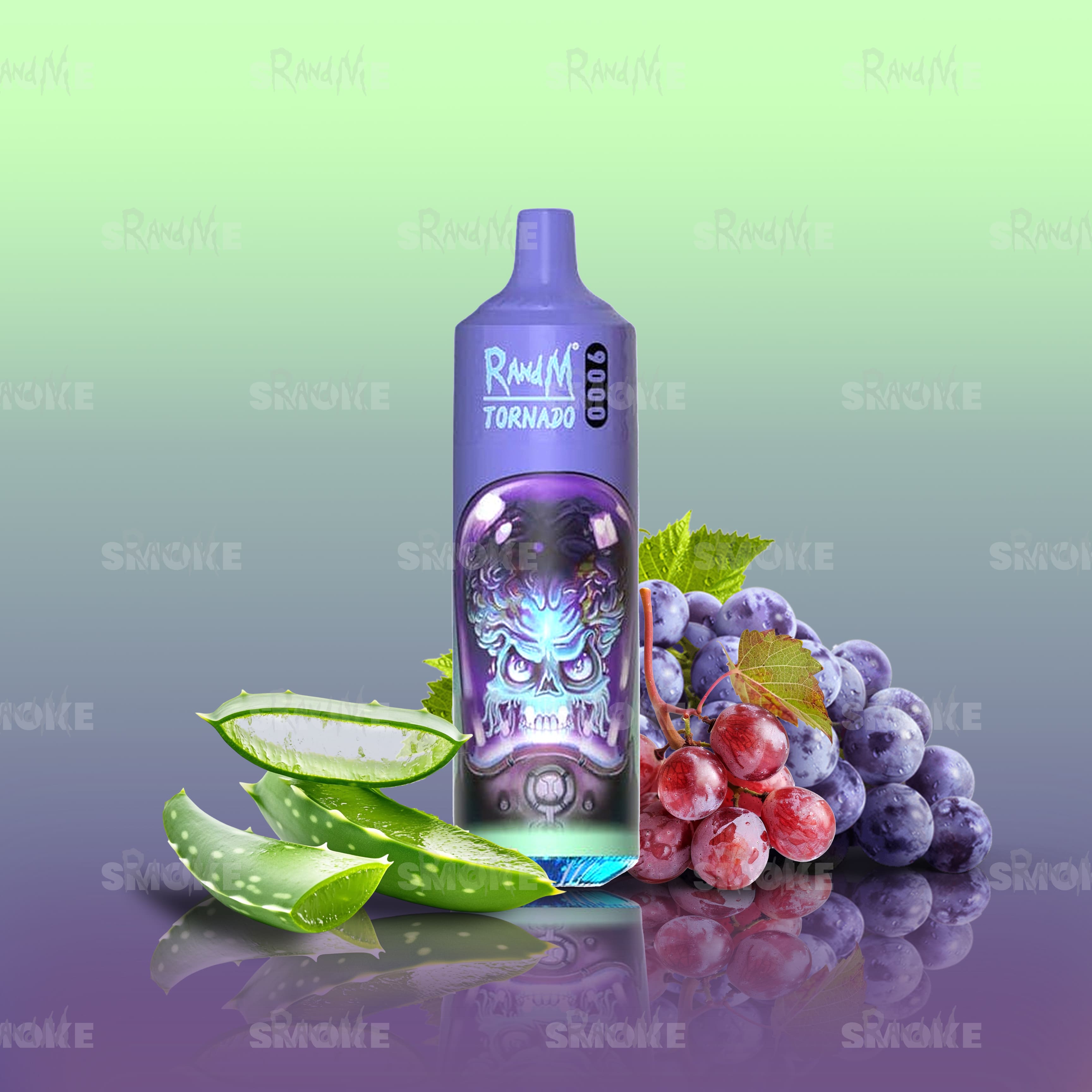 RandM Vape Tornado 9000 Aloe Grape – Frische Traube mit Aloe-Vera-Akzent