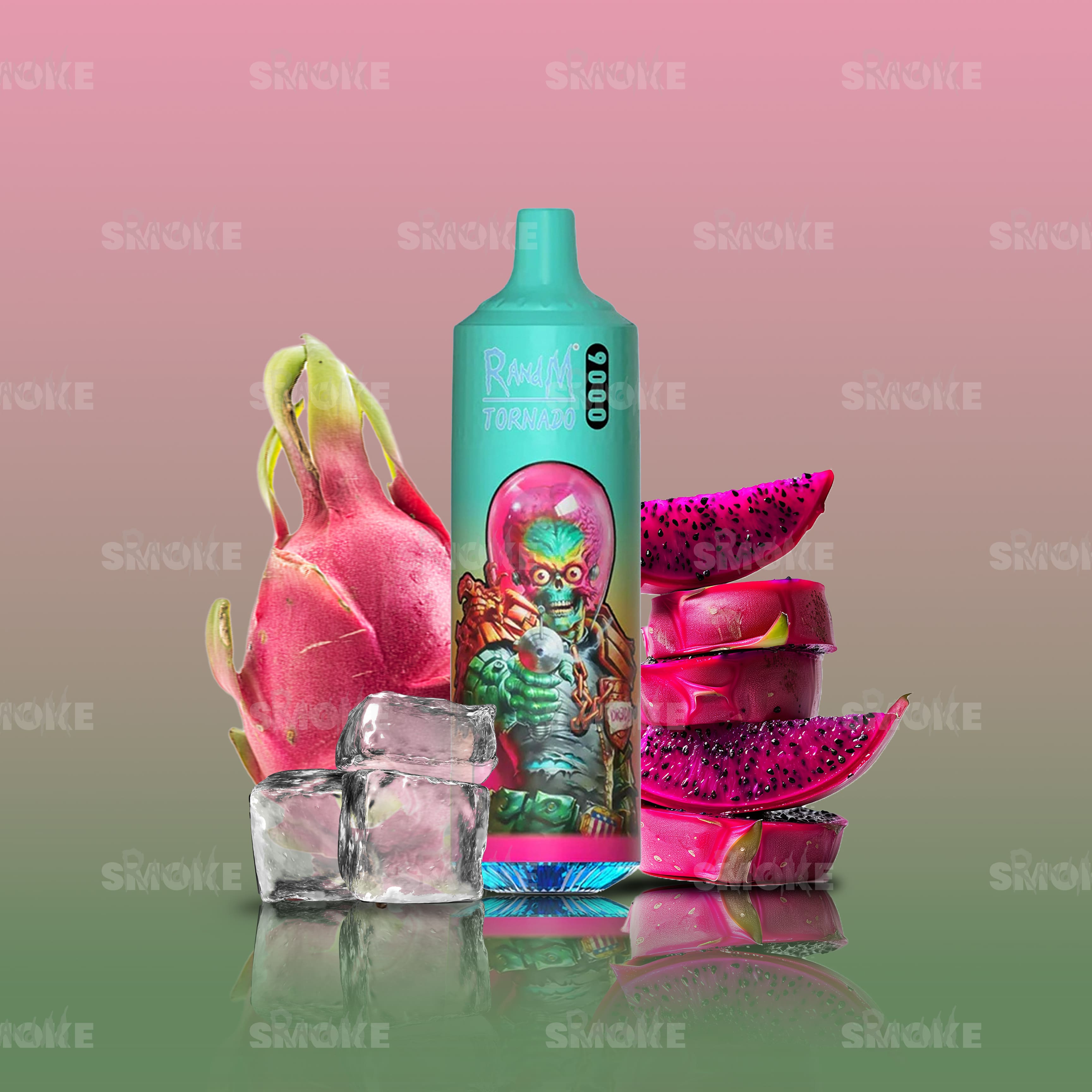 RandM Vape Tornado 9000 Black Dragon Ice – Intensiver Drachenfrucht-Eisgeschmack