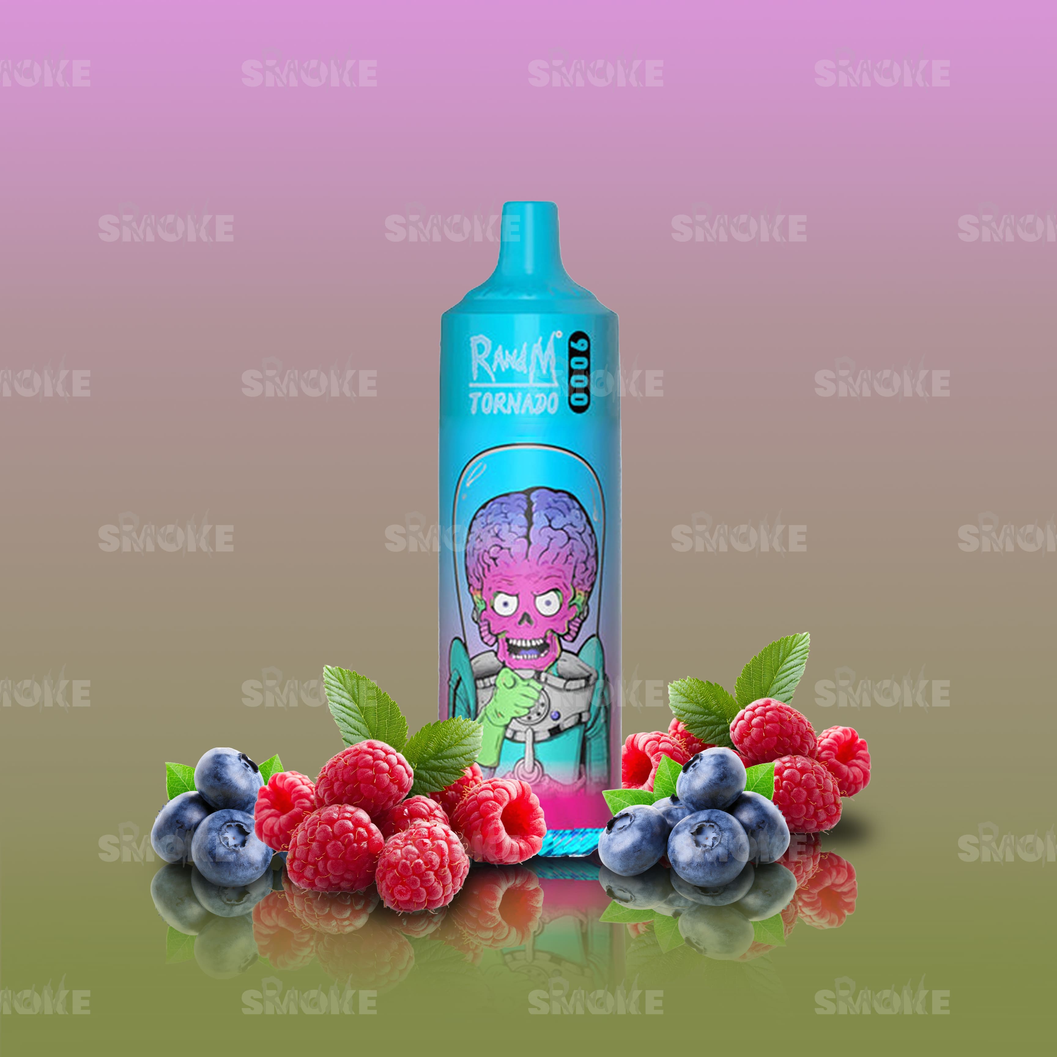 RandM Vape Tornado 9000 Blueberry Raspberry – Beeriger Geschmack mit Blaubeere und Himbeere