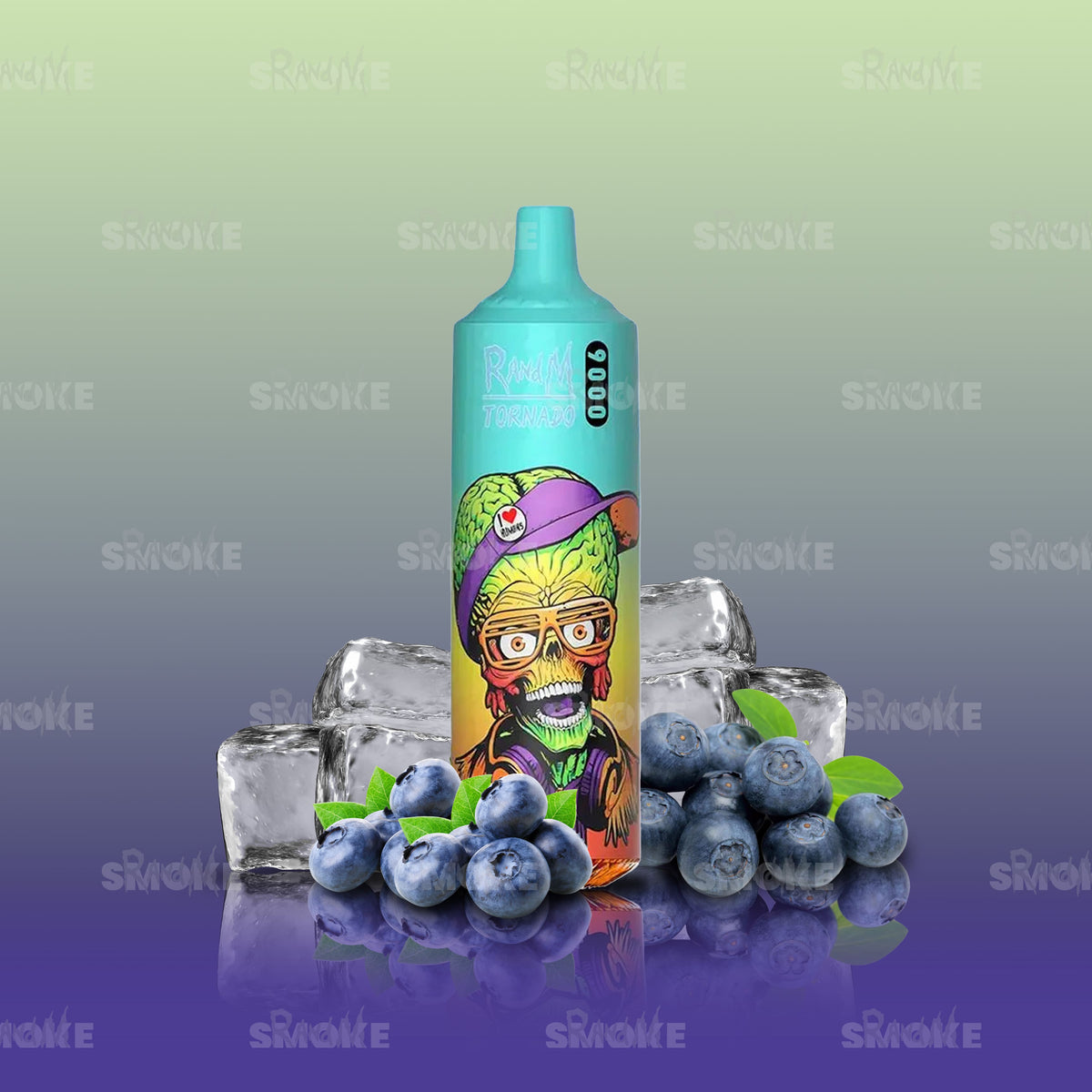 RandM Vape Tornado 9000 Bluelicious Ice – Eisige Blaubeer-Note