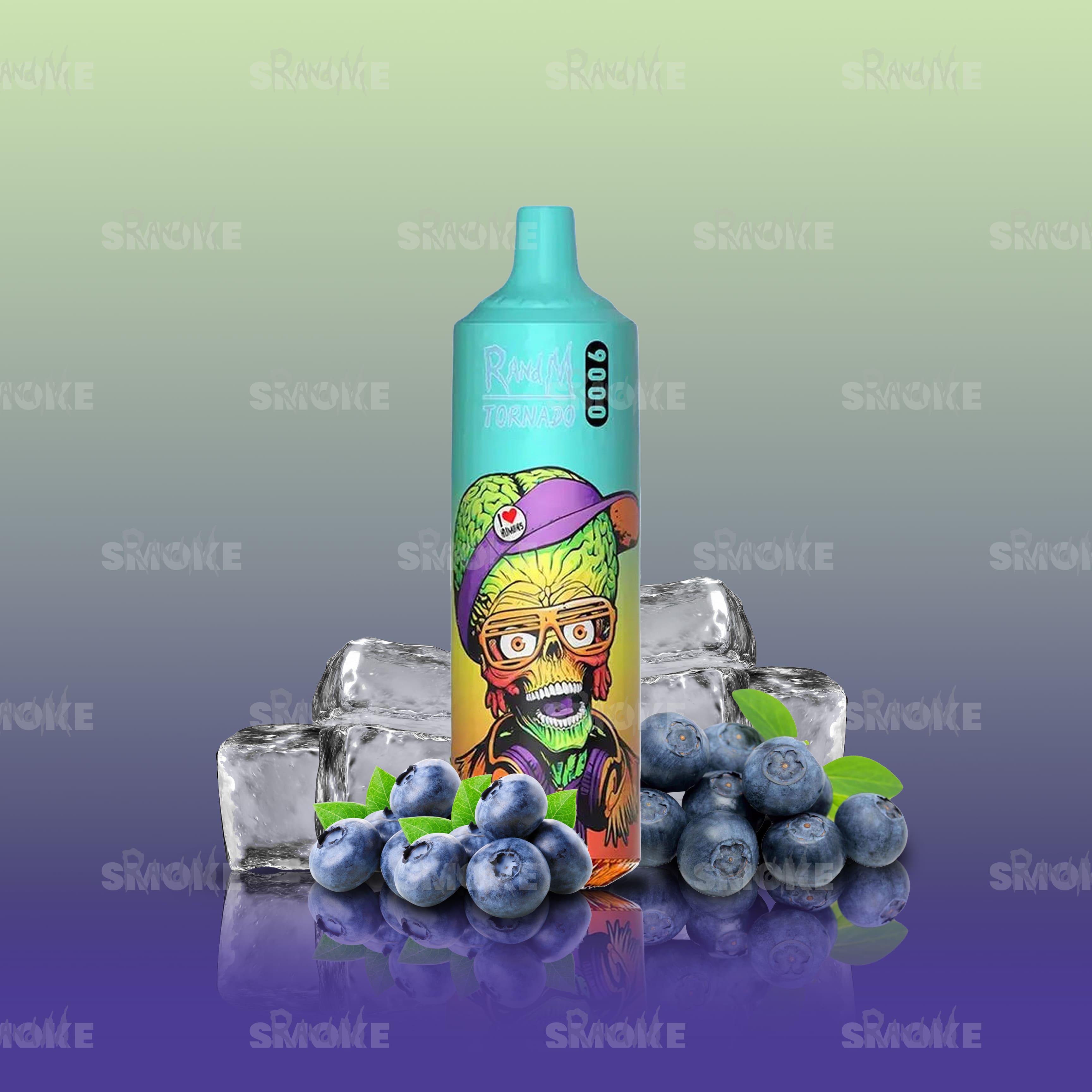 RandM Vape Tornado 9000 Bluelicious Ice – Eisige Blaubeer-Note