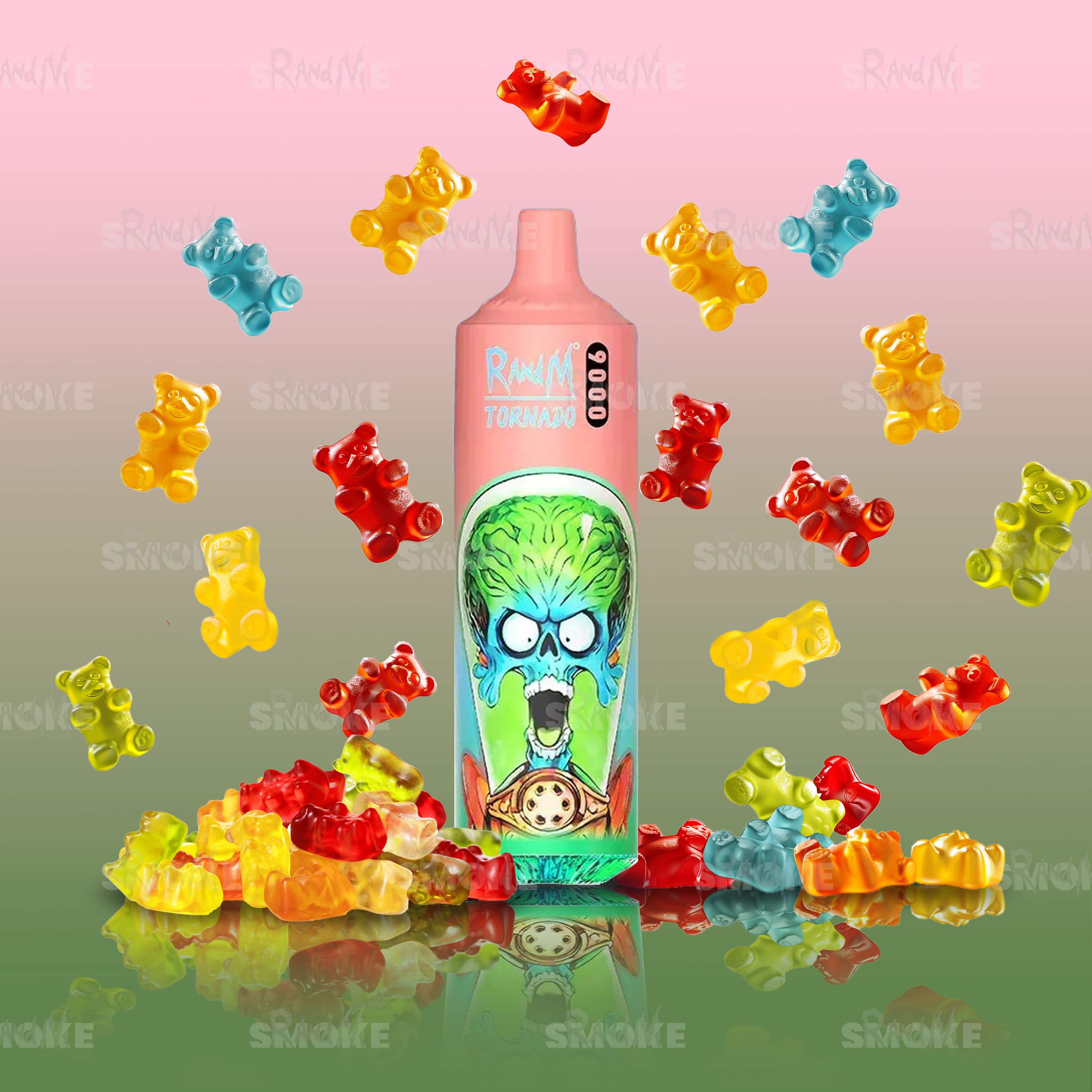 RandM Vape Tornado 9000 Gummy Bear – Süßigkeiten-Geschmack nach Gummibärchen