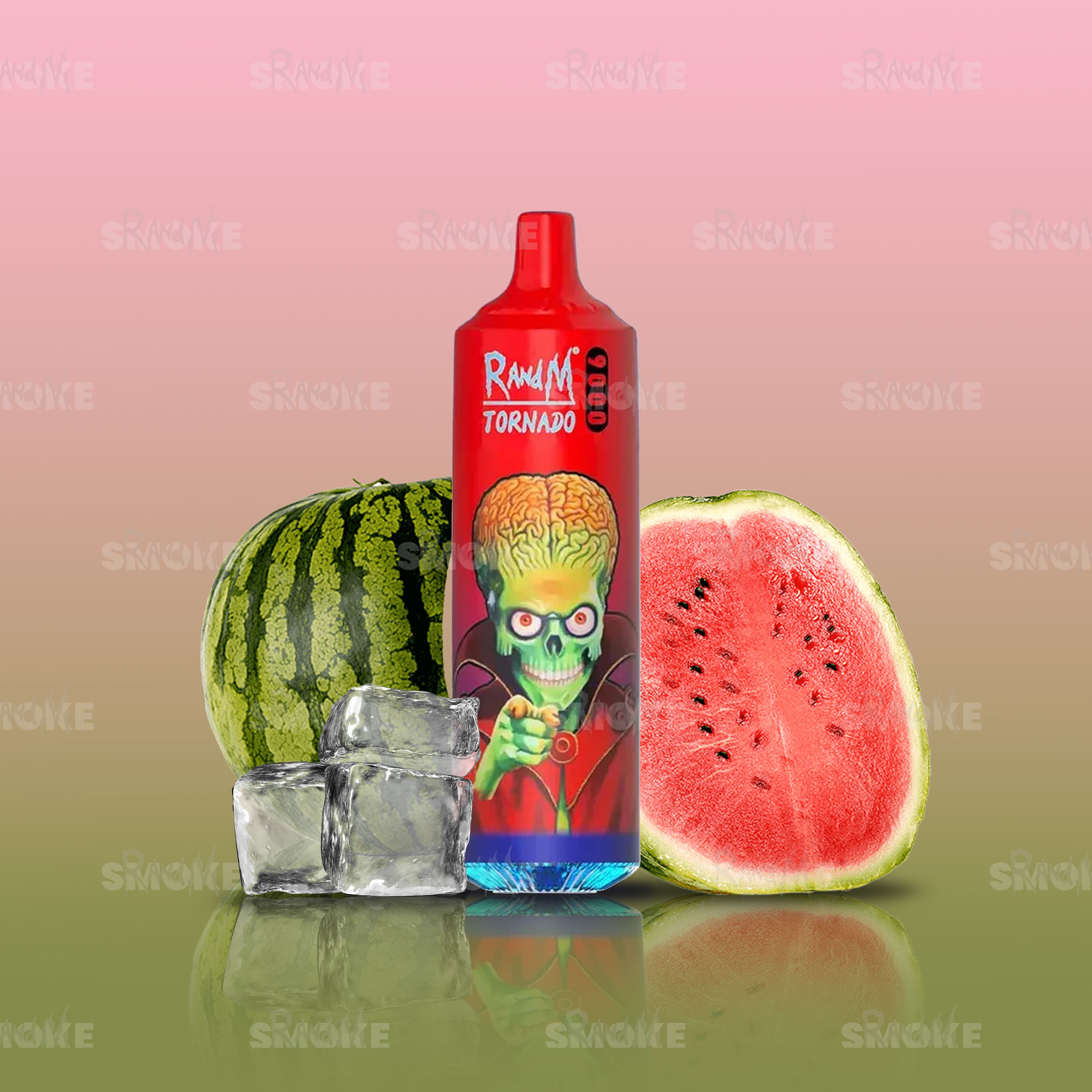 RandM Vape Tornado 9000 Lush Ice – Wassermelone mit kühlem Eis-Effekt