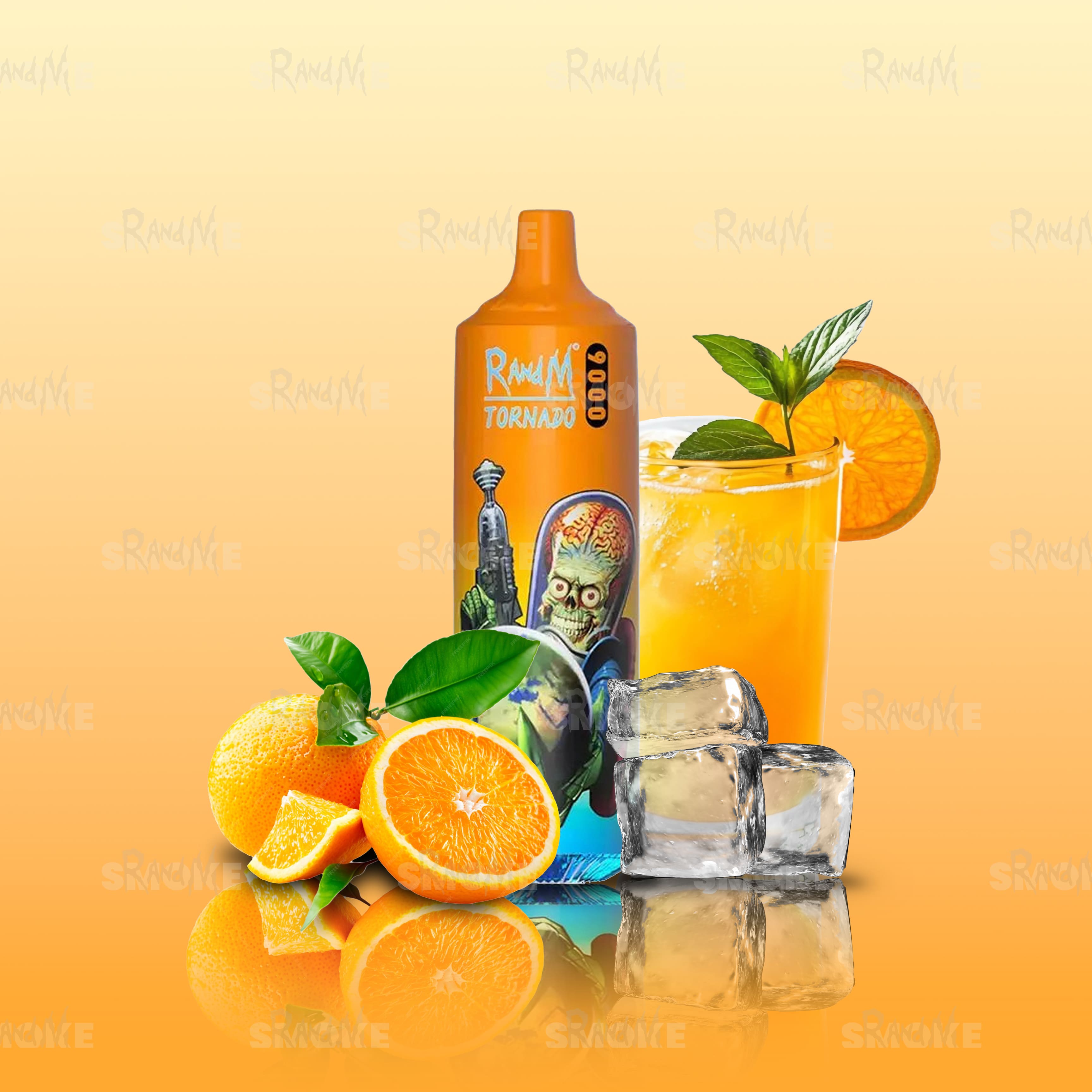 RandM Vape Tornado 9000 Orange Soda – Spritziger Orangenlimonaden-Geschmack