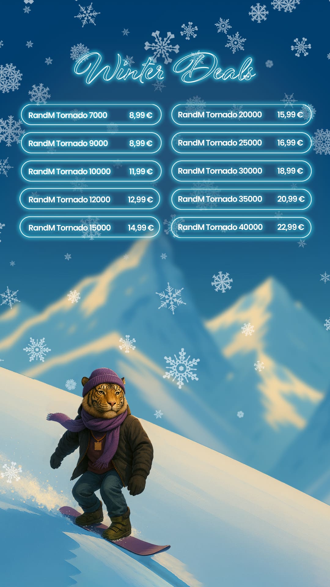 RandM Vape Winter Deal Update Mobil – Winterangebote für Smartphone-Nutzer