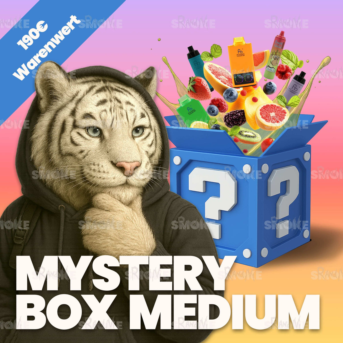 RandM Vapes Mystery Box Medium – Mittelgroße Box mit spannender Vape-Auswahl