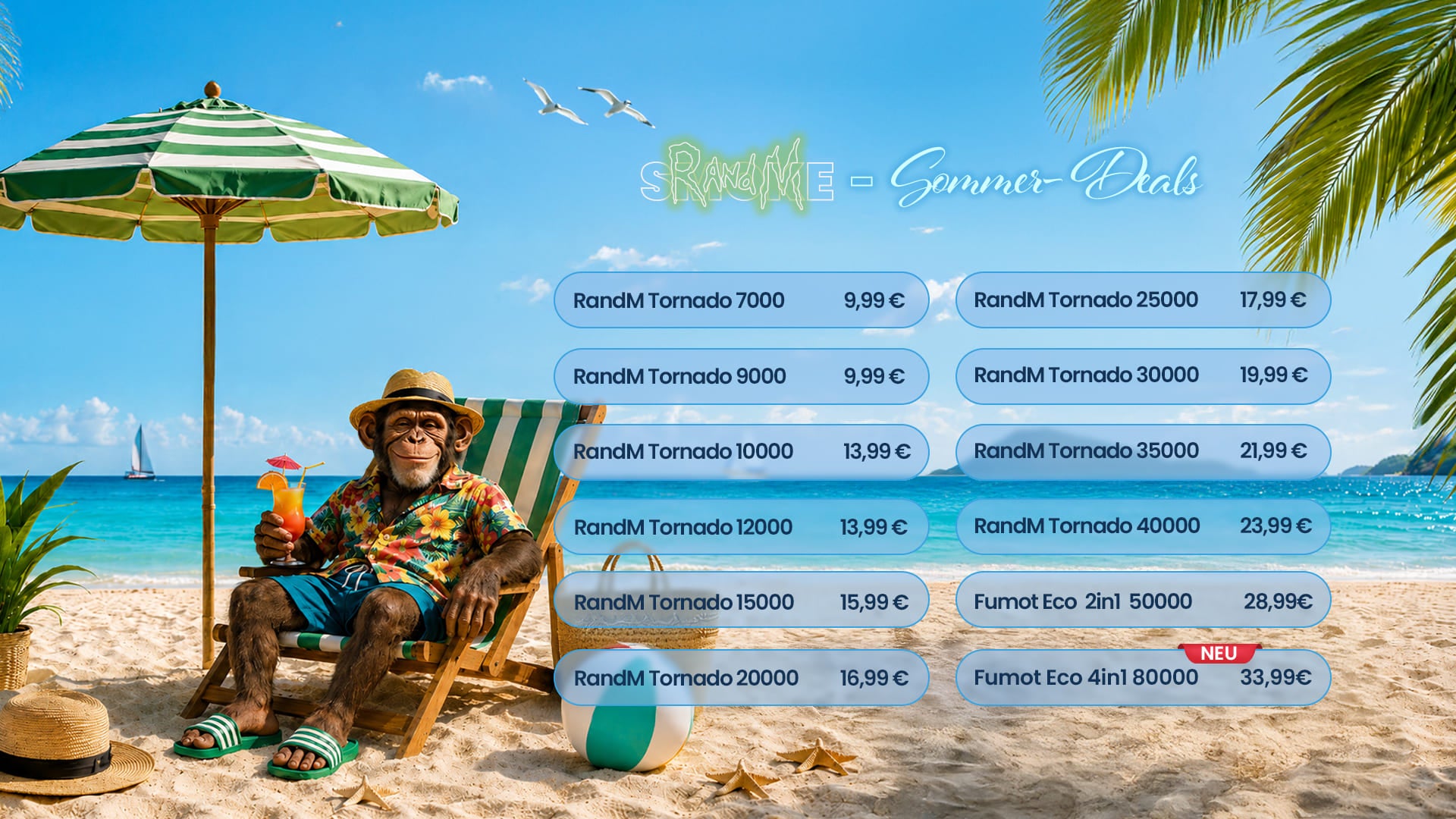RandM Vapes Preisübersicht Sommer – aktuelle Modelle und Preise