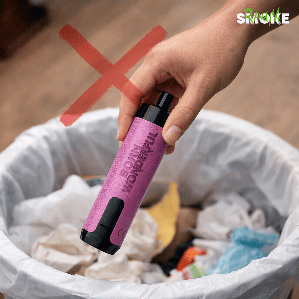 Wie entsorge ich eine RandM Vape?