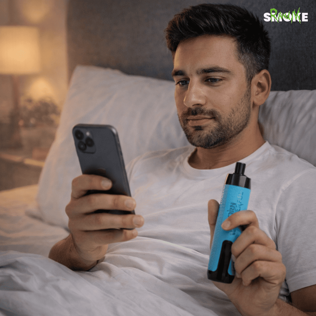 RandM Vape im Bett: Vapen vor dem Schlafengehen