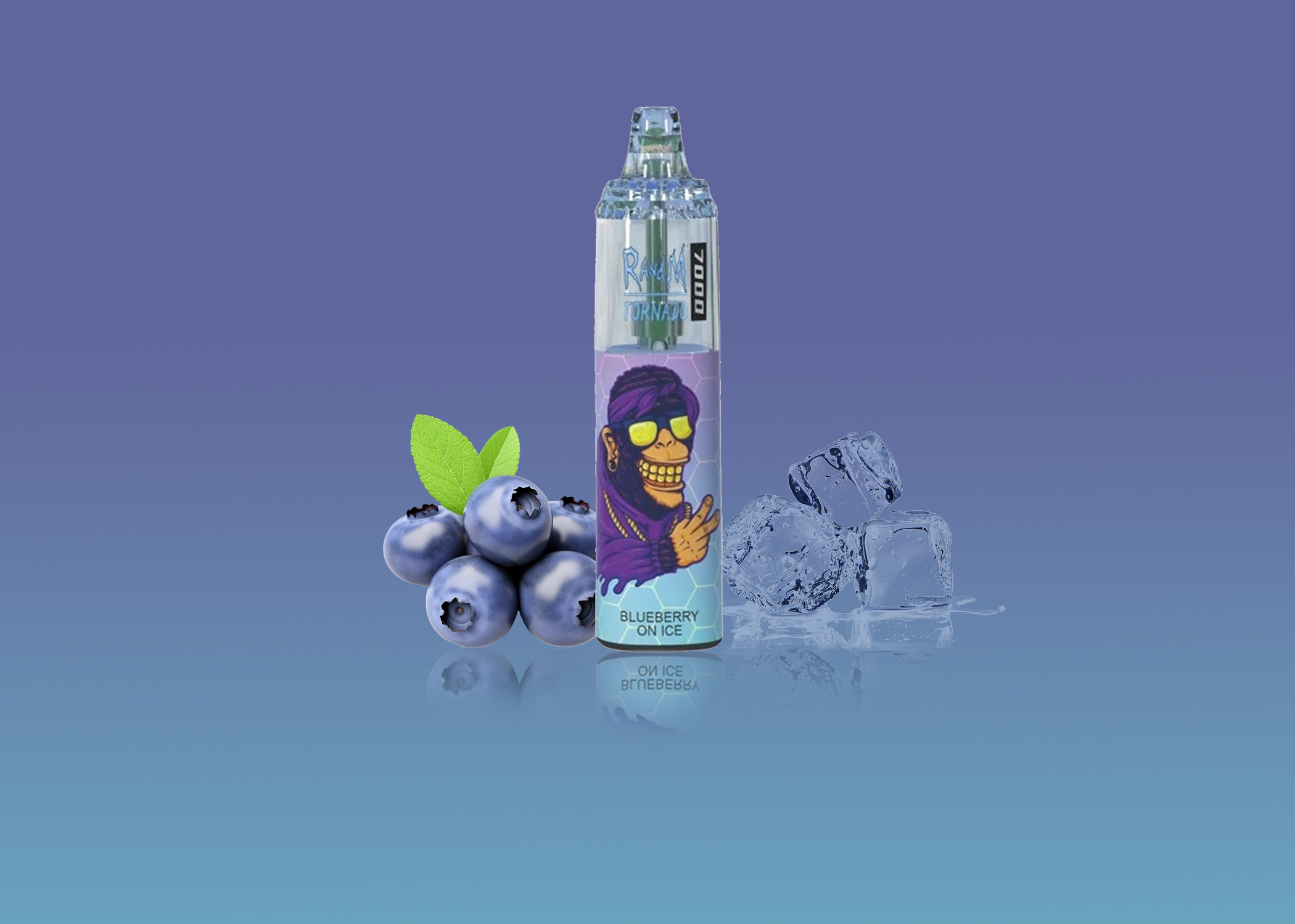 RandM Tornado 7000 - Blueberry On Ice