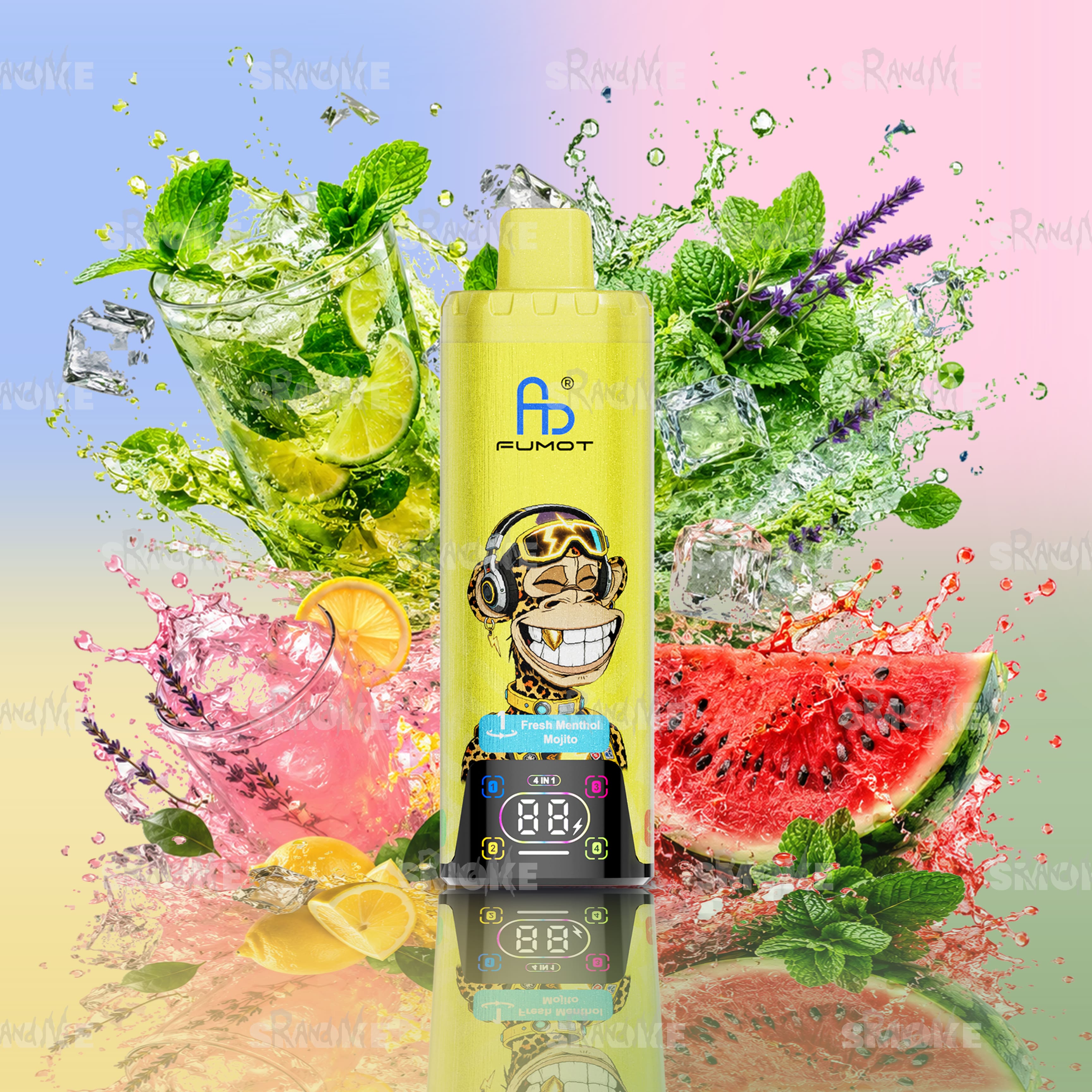 Eco 4in1 80K Mint Fresh Mix – vier erfrischende Menthol und Ice Geschmacksrichtungen