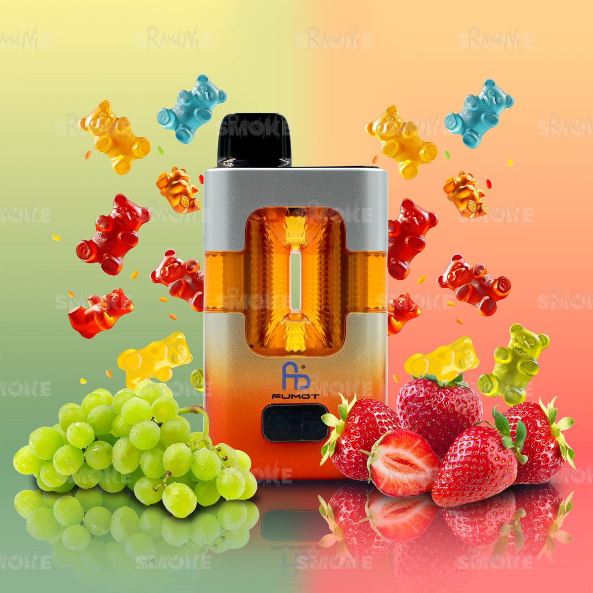 FUMOT 50000 Grape Gummy Bear & Strawberry Gummy Bear – Süßer Fruchtgummi Mix