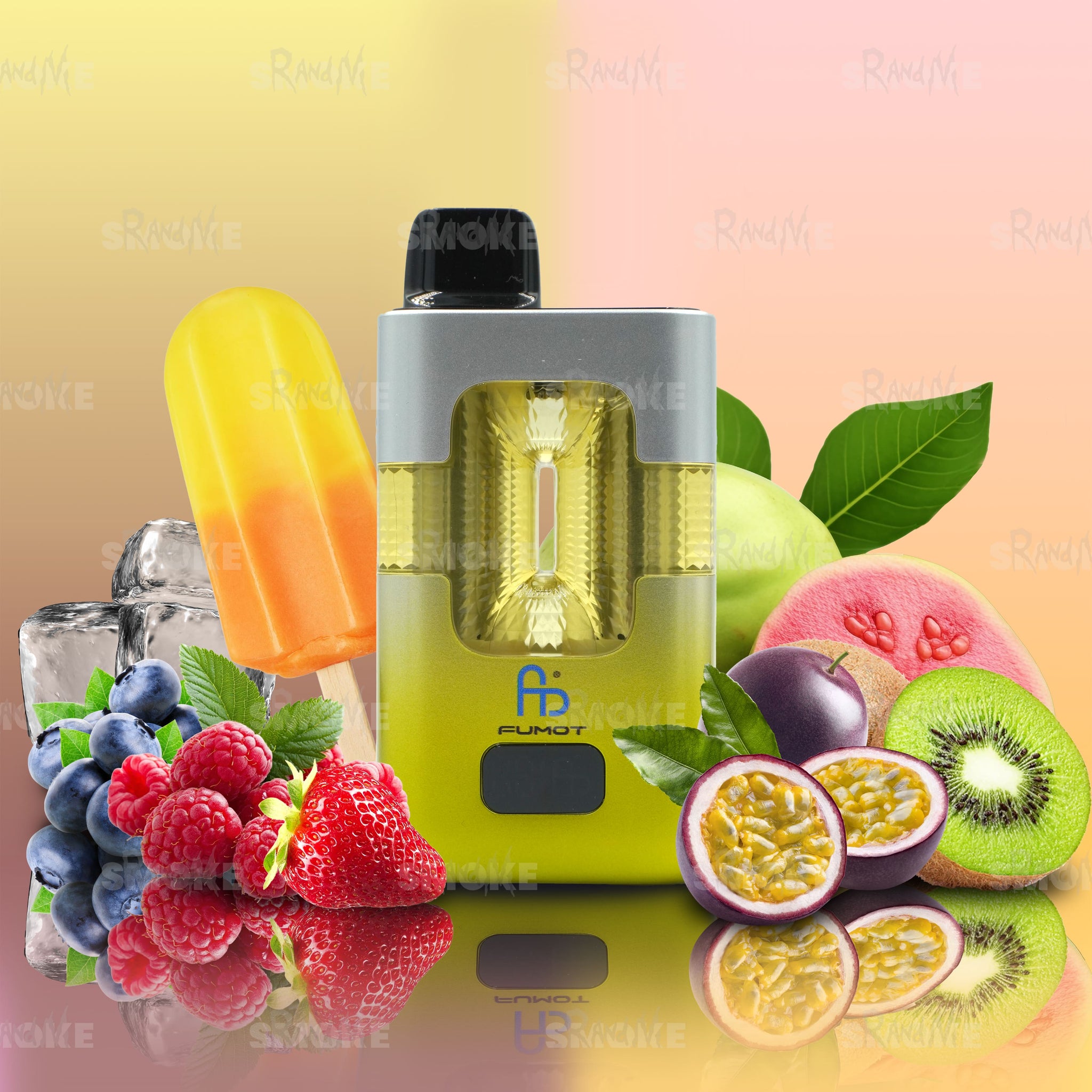 Fumot RandM Eco 2in1 50000 - Ice Pop & Kiwi Passion Fruit Guava
