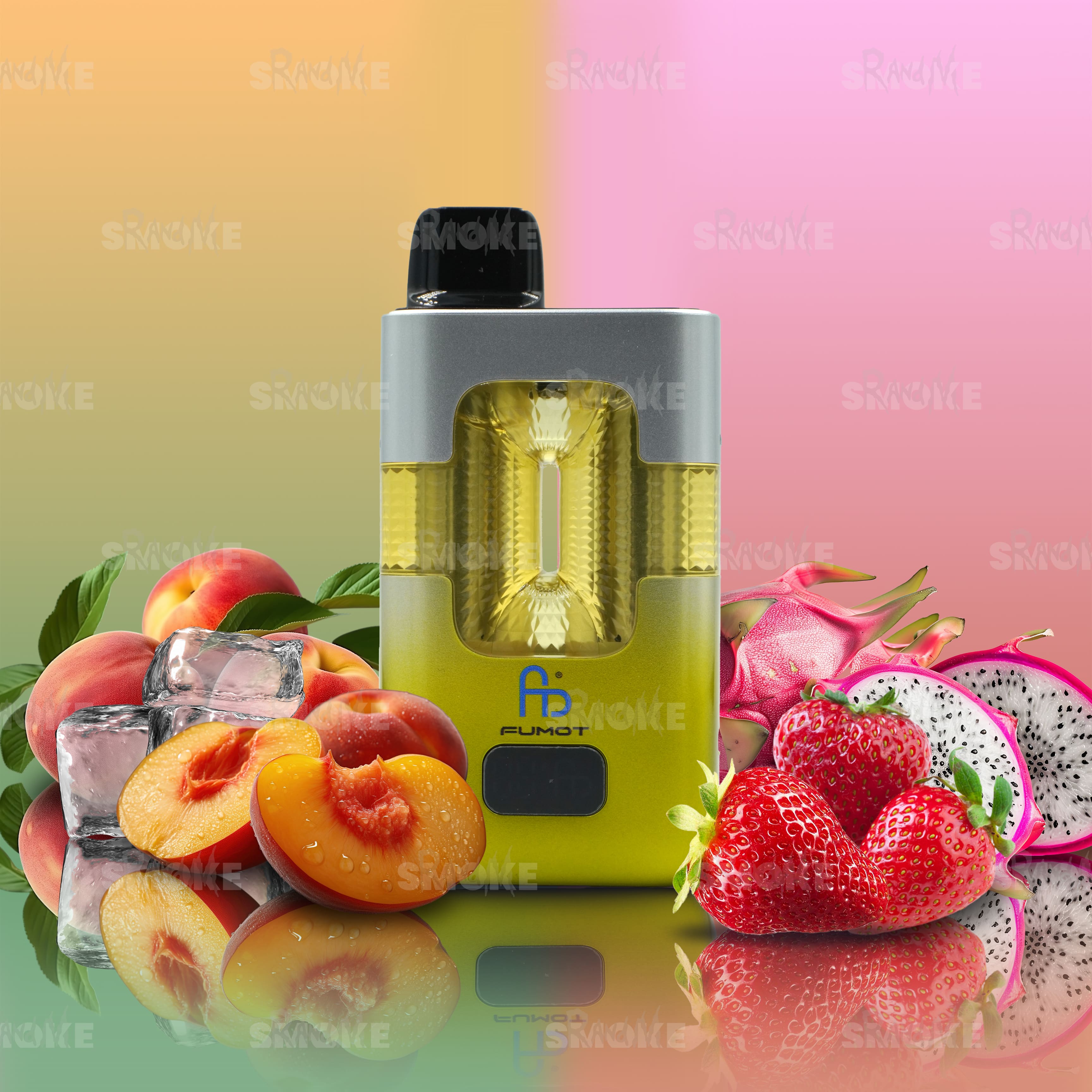 Fumot RandM Eco 2in1 50000 - Peach Ice & White Mamba