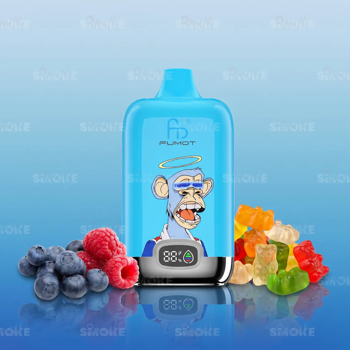 Blue Razz Gummy Bear – blaues Vape-Gerät mit Blaubeeren, Himbeeren und Fruchtgummis